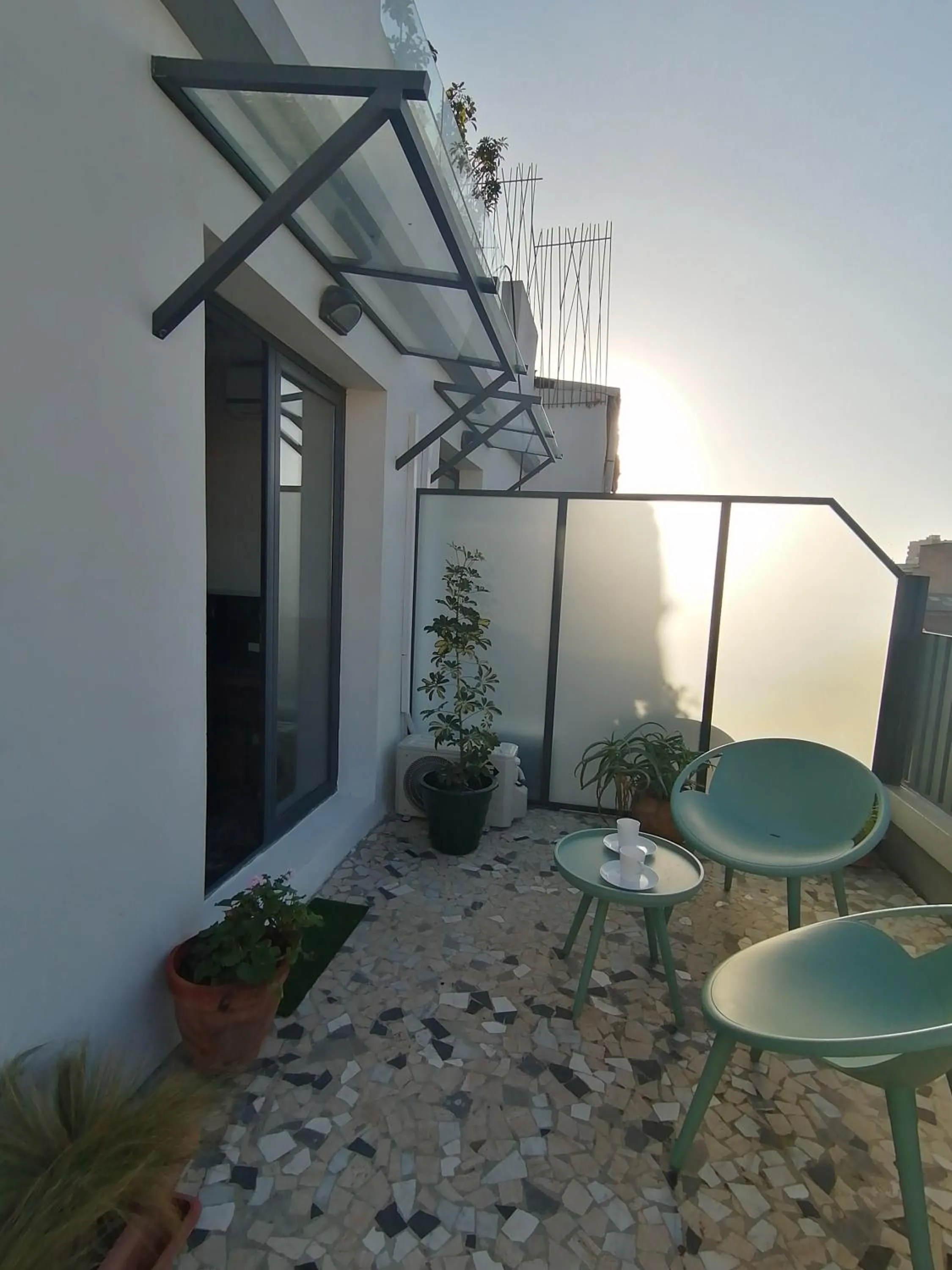 Balcony/Terrace in Casa City Break Appart hôtel