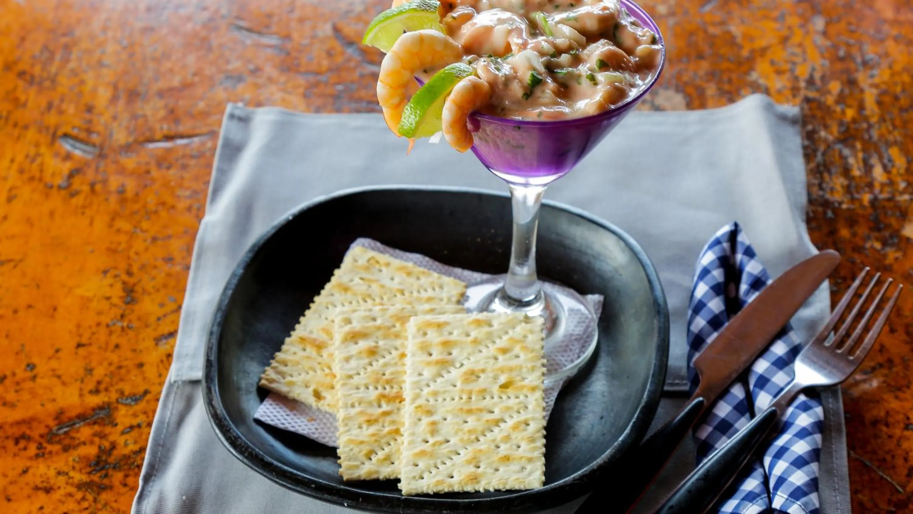 Food close-up in Praba Hostel