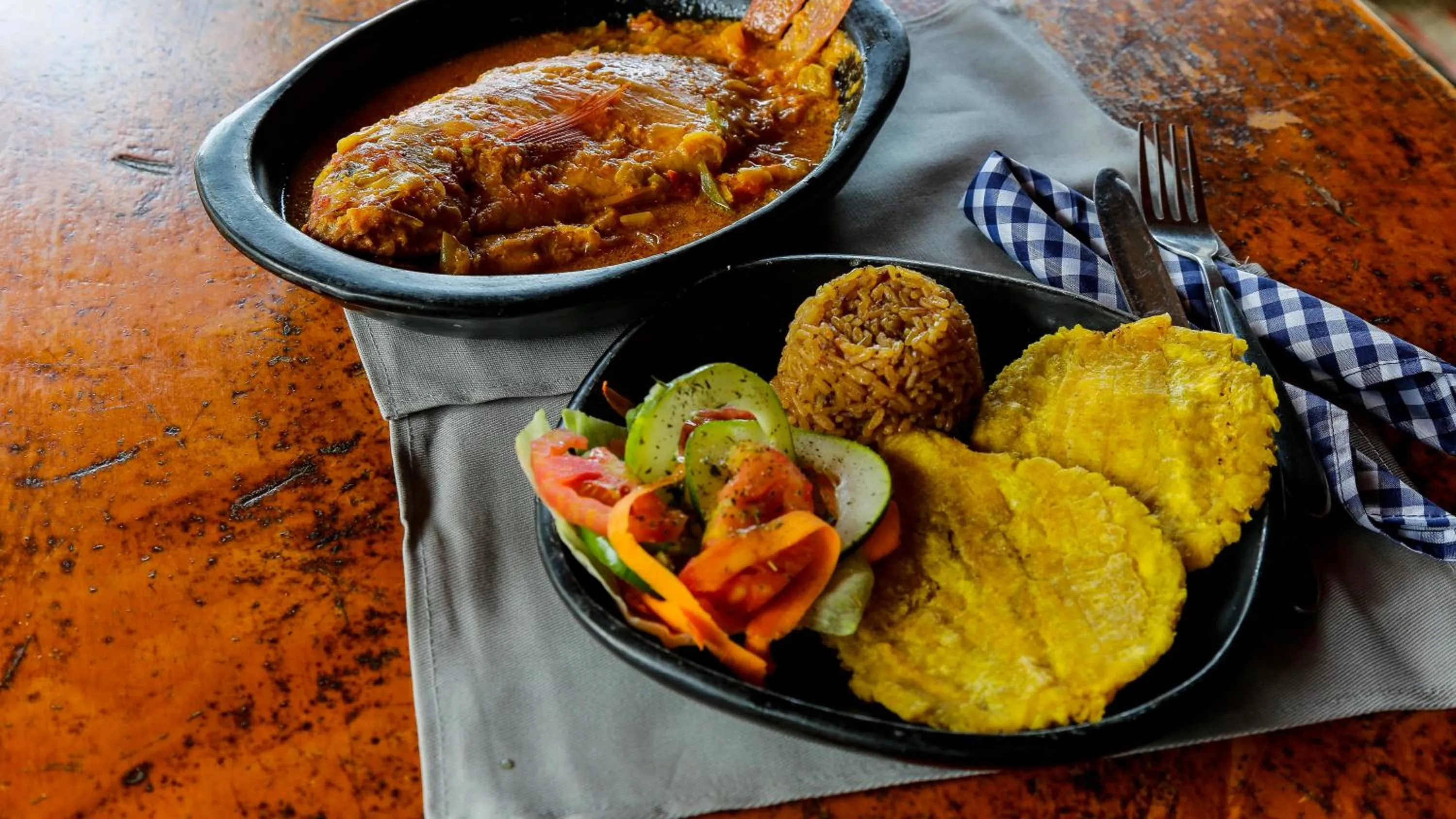 Food close-up in Praba Hostel