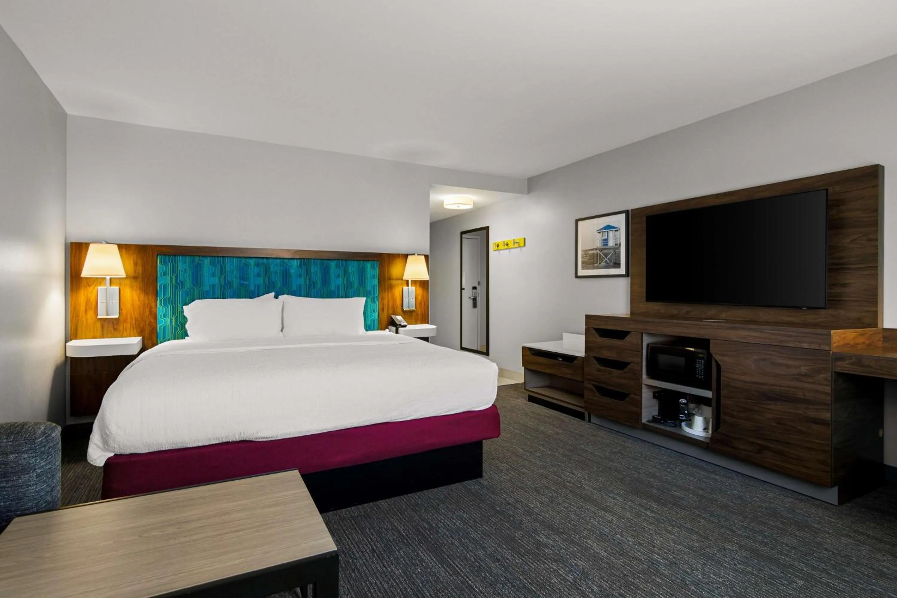 Bed in Hampton Inn & Suites Schererville