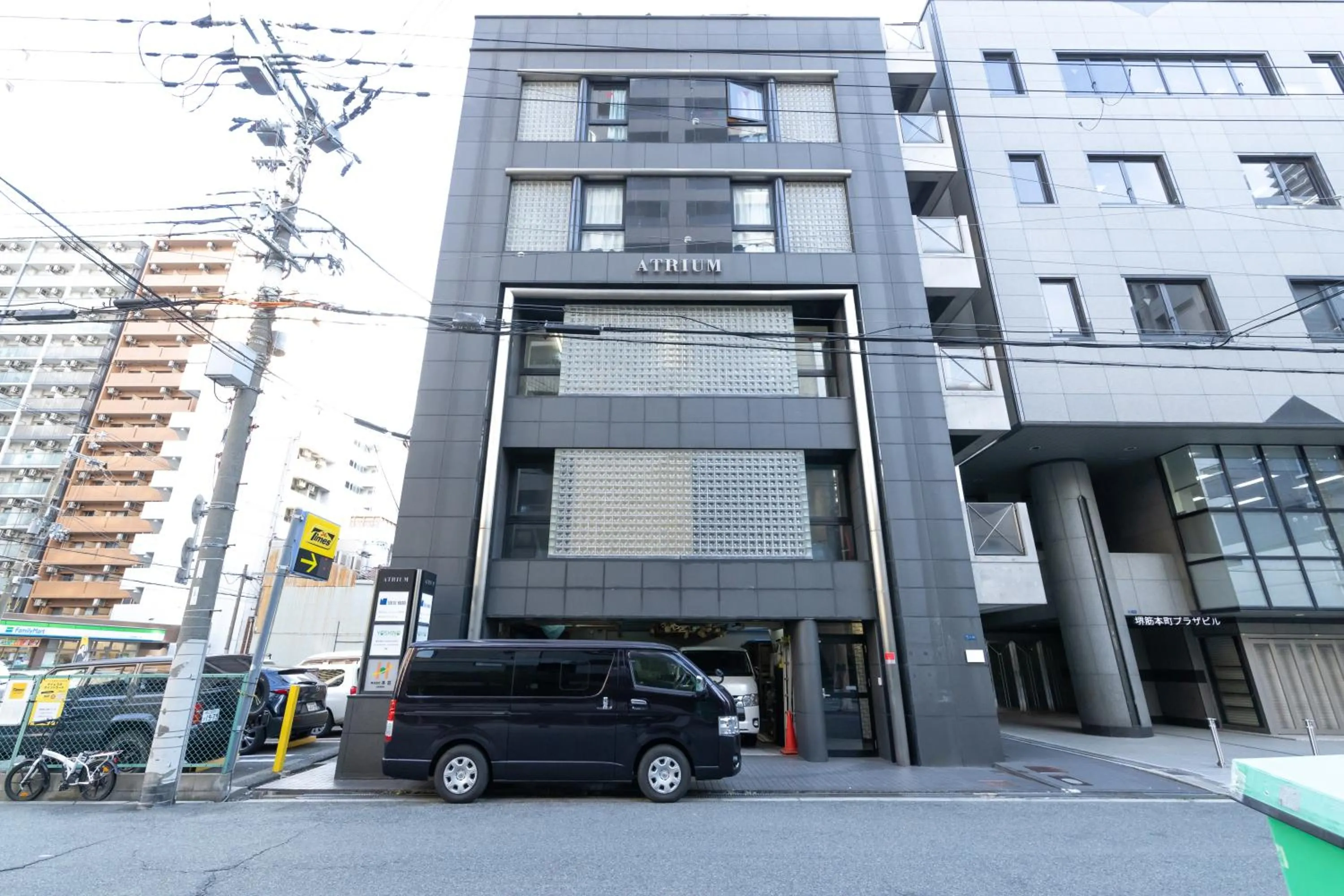 Property building in Atrium Deluxe Apartments Osaka - Self Check-In Only