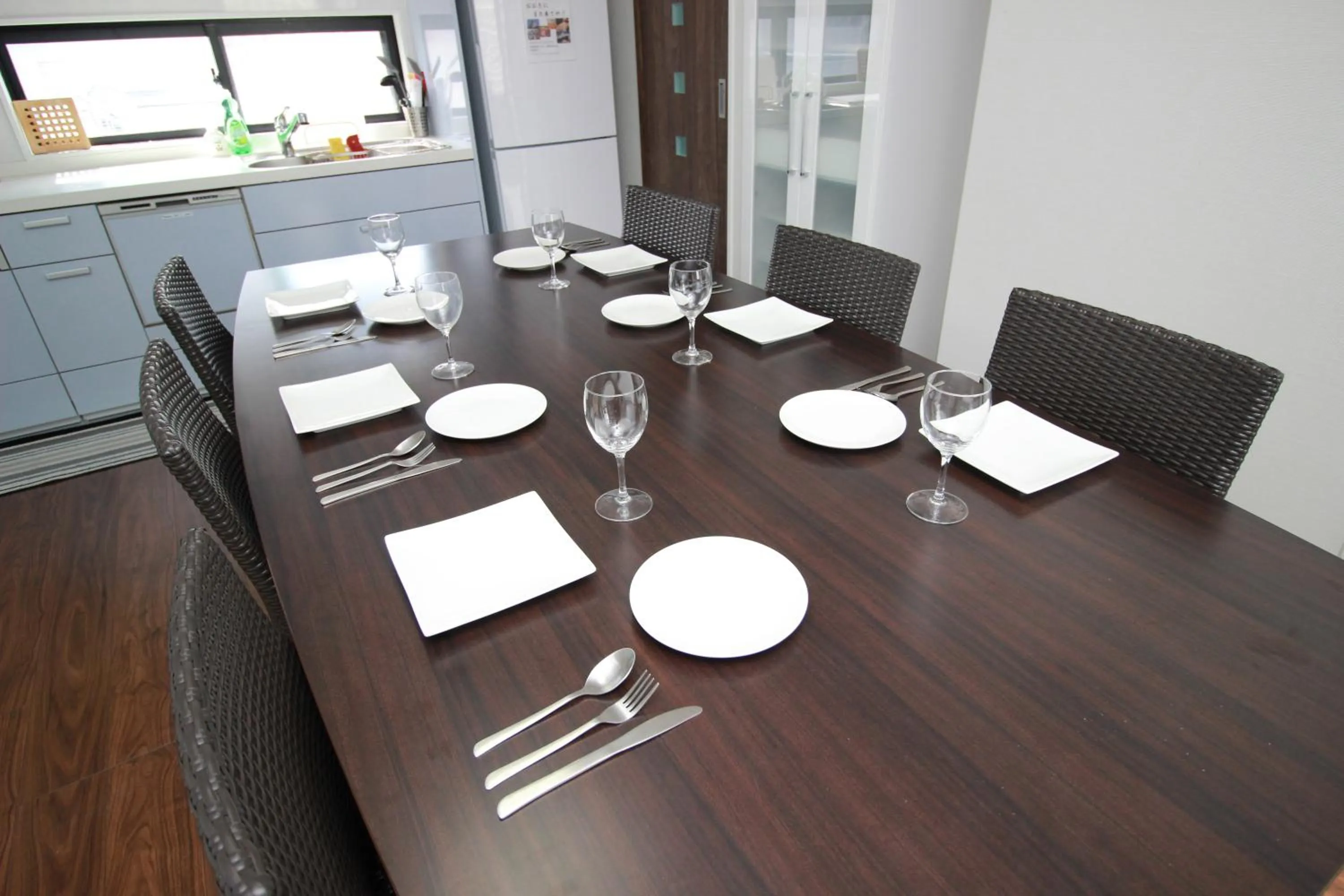 Dining area in Atrium Deluxe Apartments Osaka - Self Check-In Only