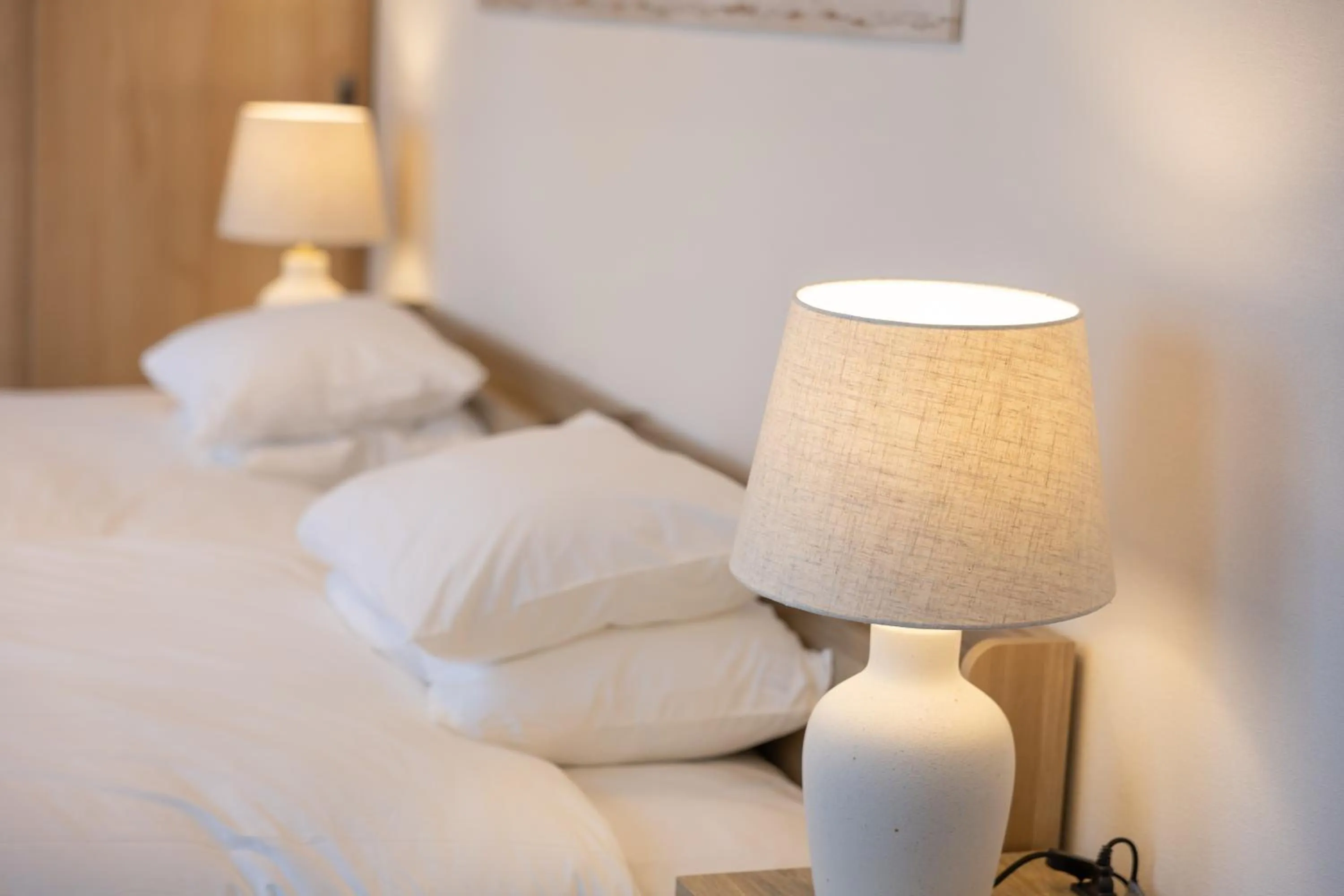 Bed in Atrium Deluxe Apartments Osaka - Self Check-In Only