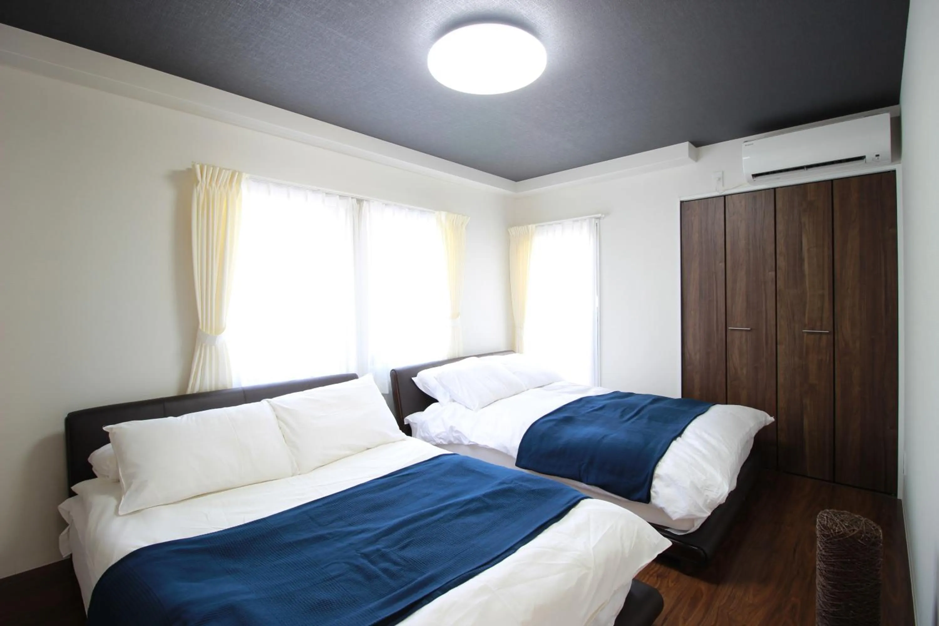 Bed in Atrium Deluxe Apartments Osaka - Self Check-In Only