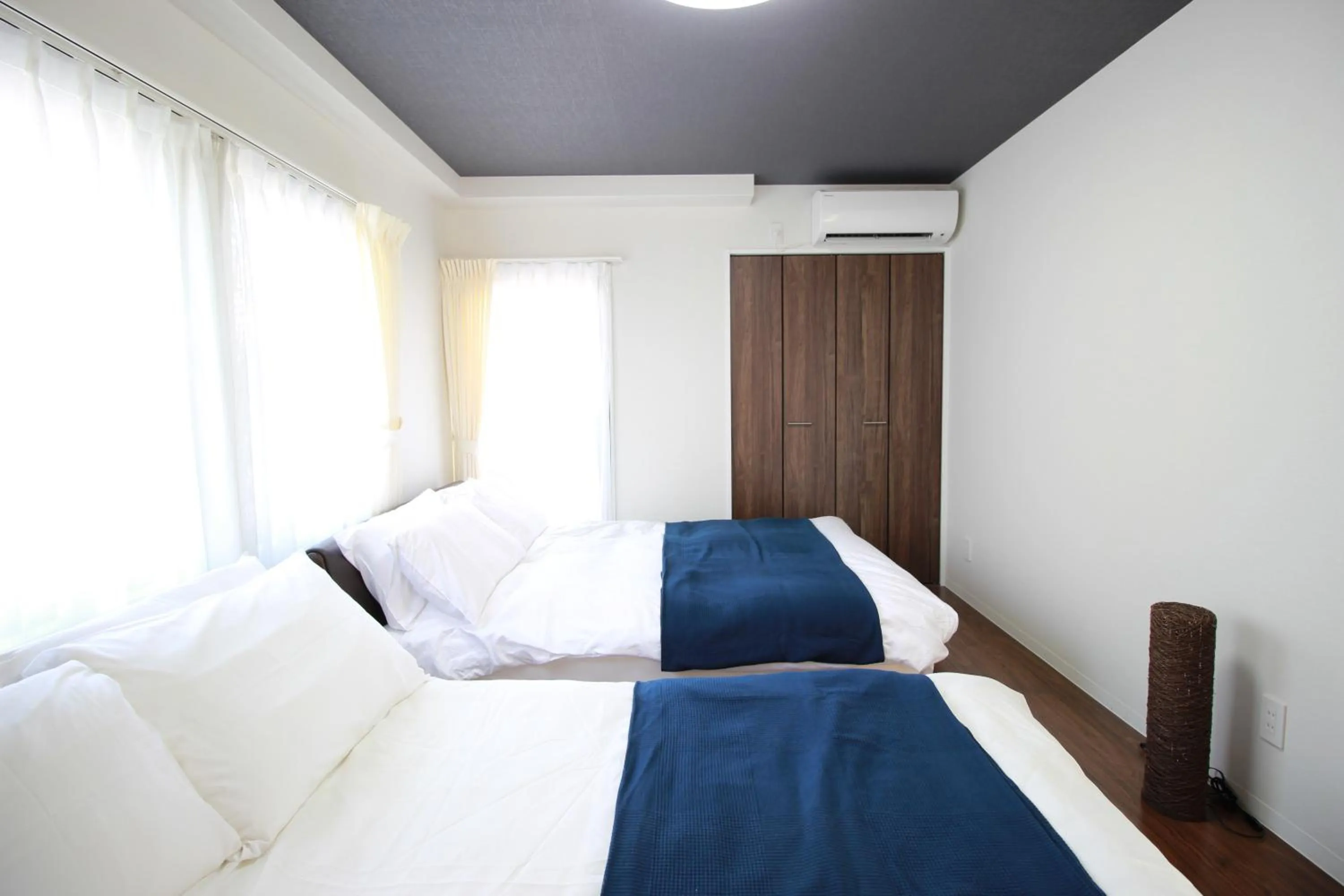 Bed in Atrium Deluxe Apartments Osaka - Self Check-In Only