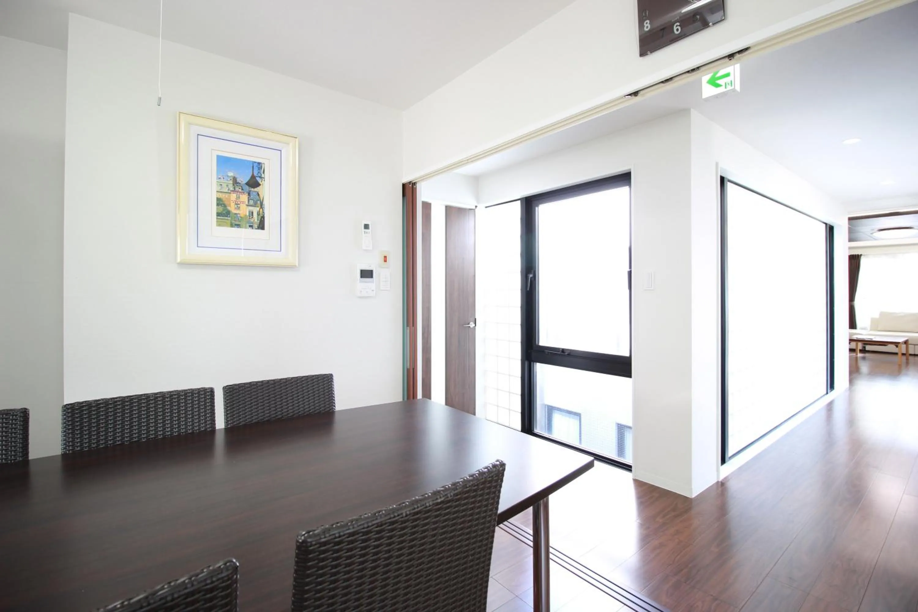 Living room in Atrium Deluxe Apartments Osaka - Self Check-In Only