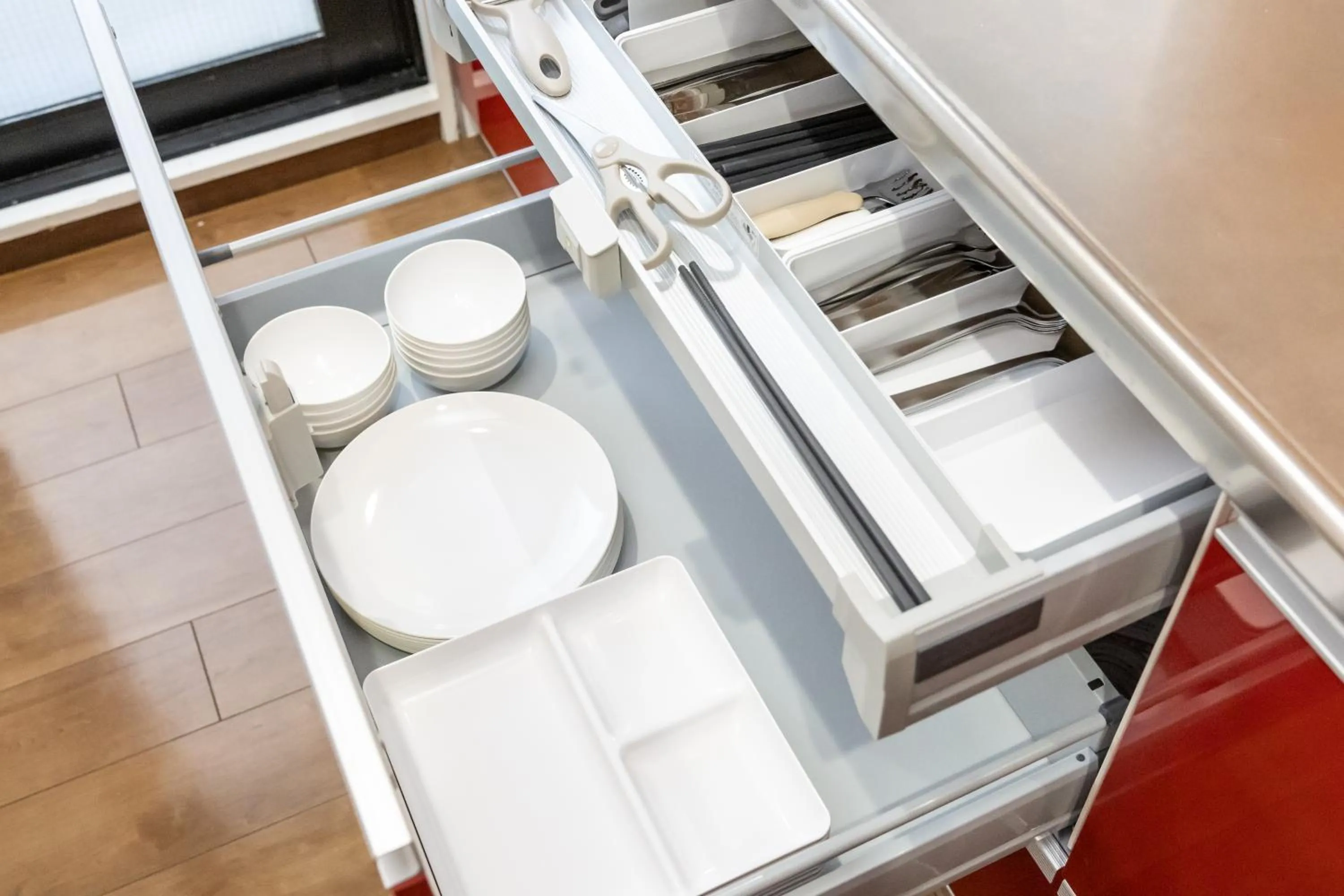 kitchen in Atrium Deluxe Apartments Osaka - Self Check-In Only