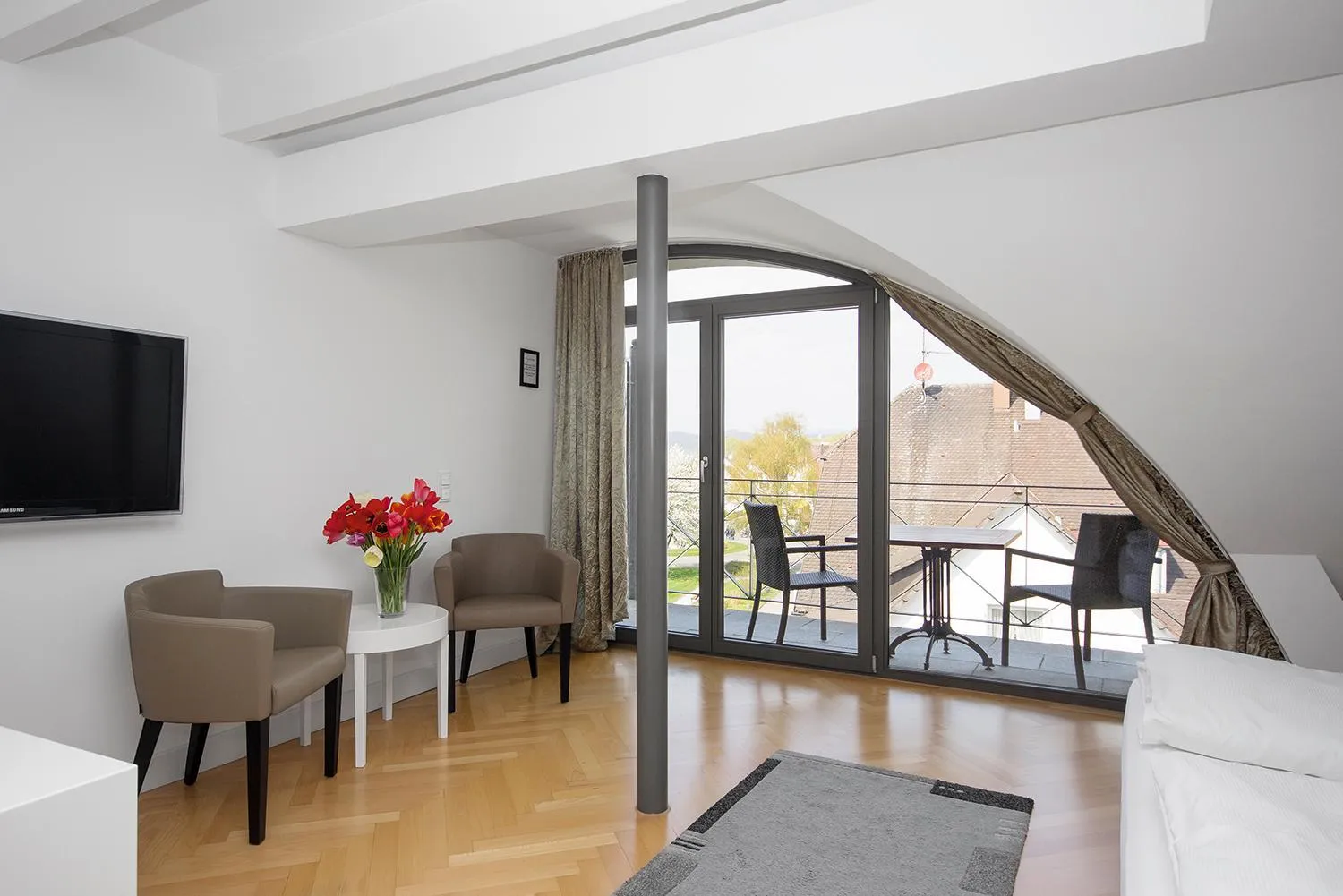 Living room, Bed in Hotel Seehof
