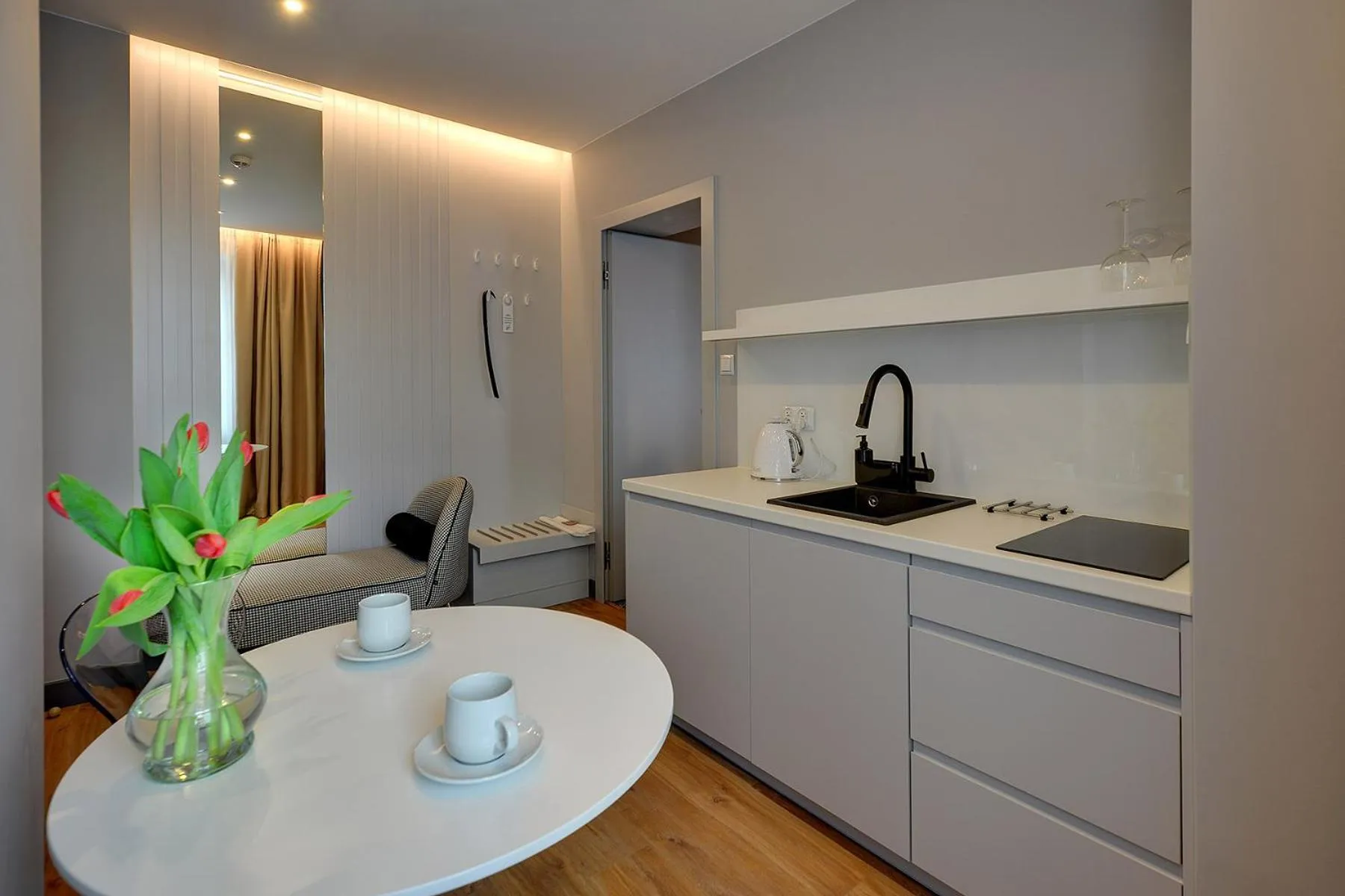 Kitchen or kitchenette in Restauracja RETRO