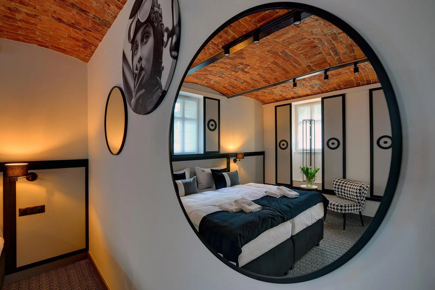 Bedroom, Bed in Restauracja RETRO