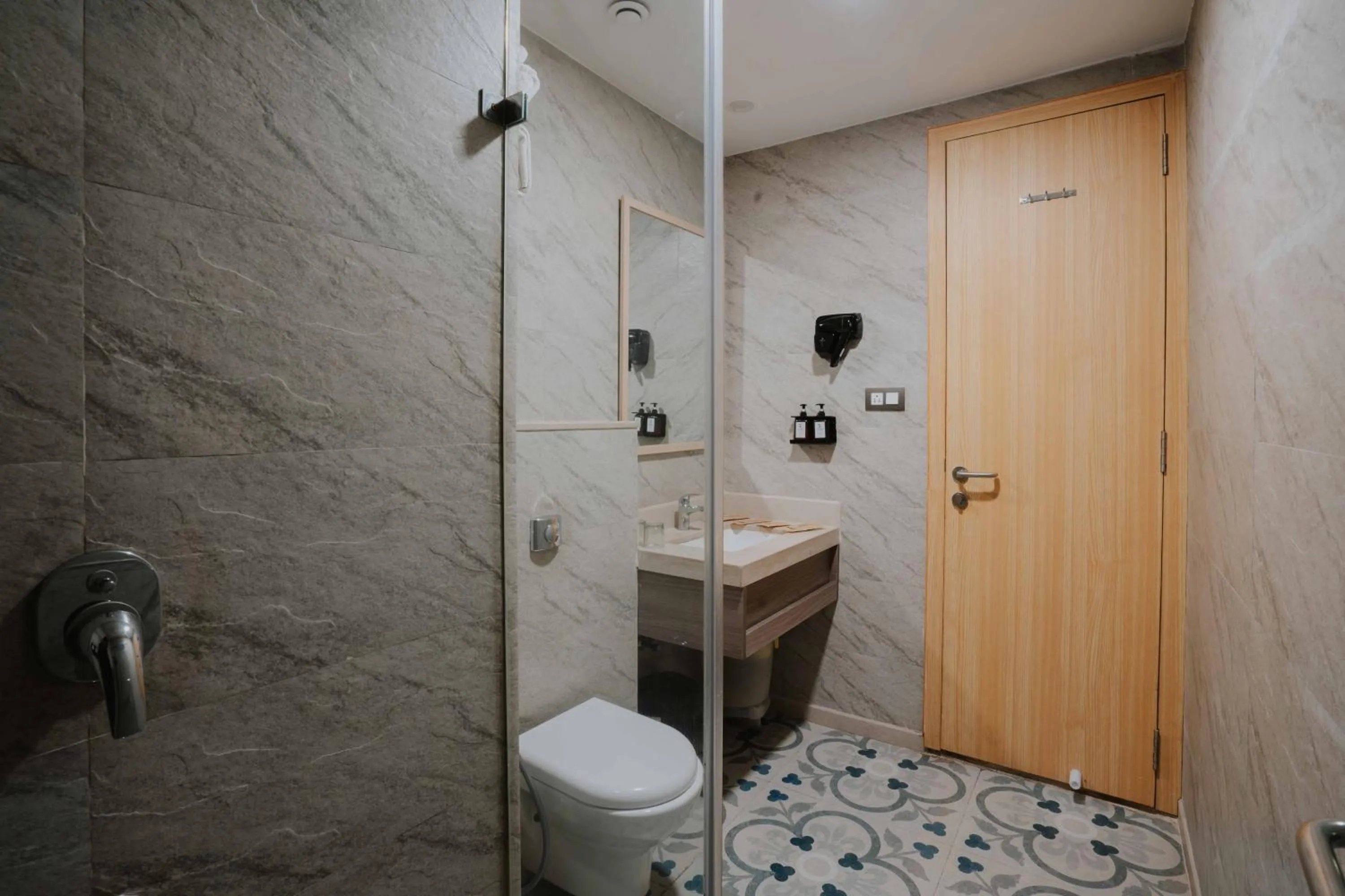 Shower in Treebo Tryst Sr House With Mountain View Udaipur