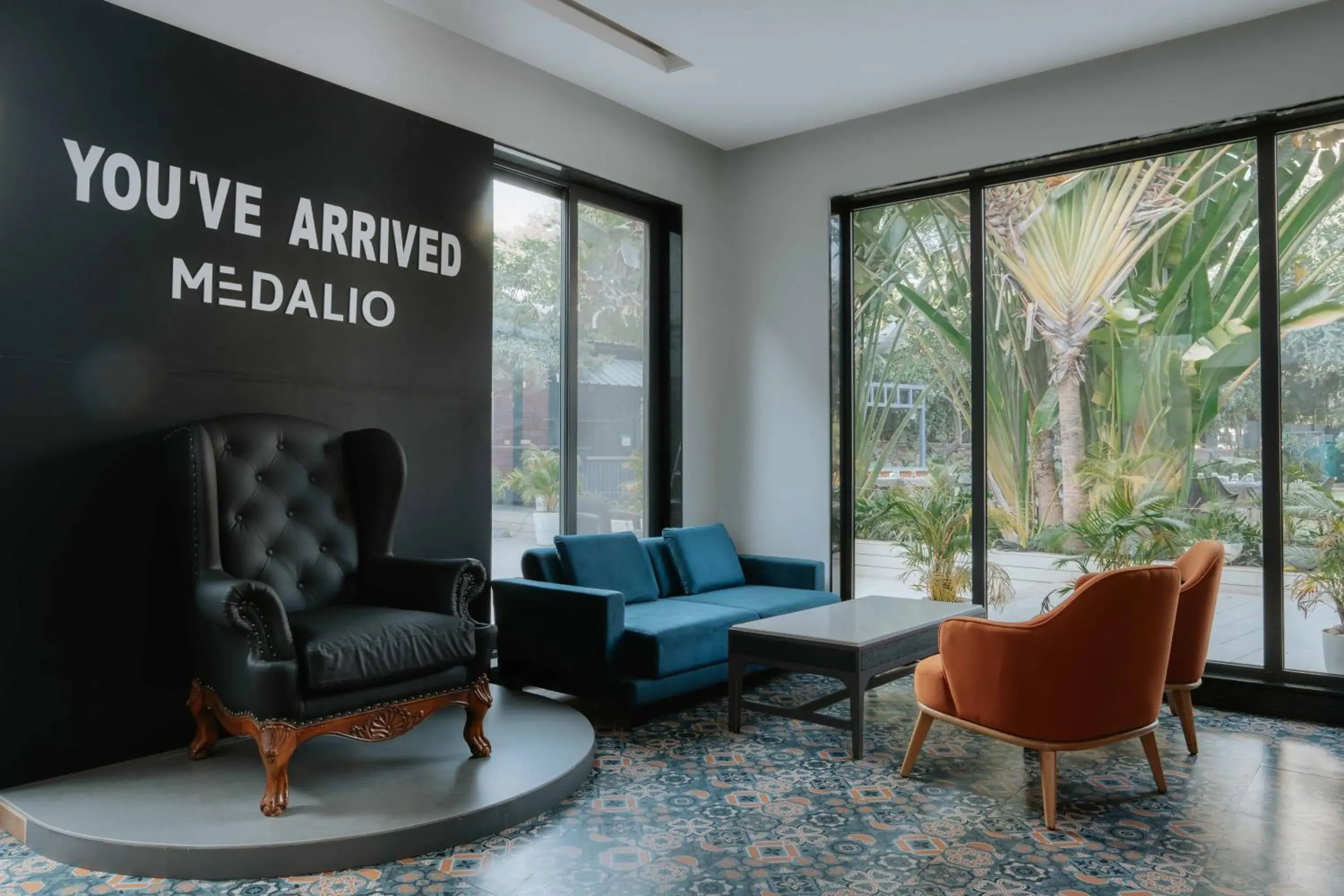 Lobby or reception in Medalio Resort Udaipur Shobhagpura Lobby or reception in Medalio Resort Udaipur Shobhagpura