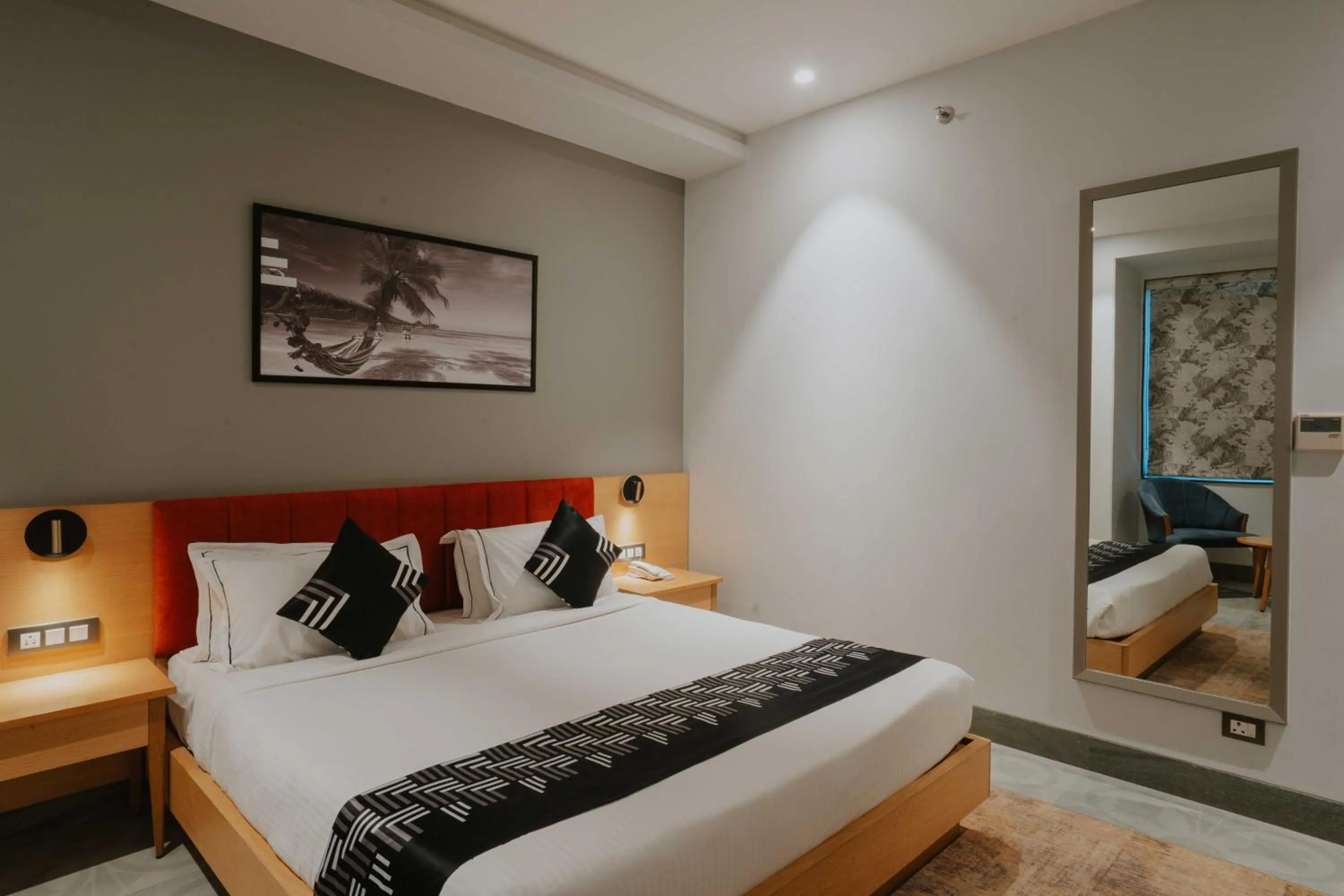 Bedroom, Bed in Treebo Tryst Sr House With Mountain View Udaipur