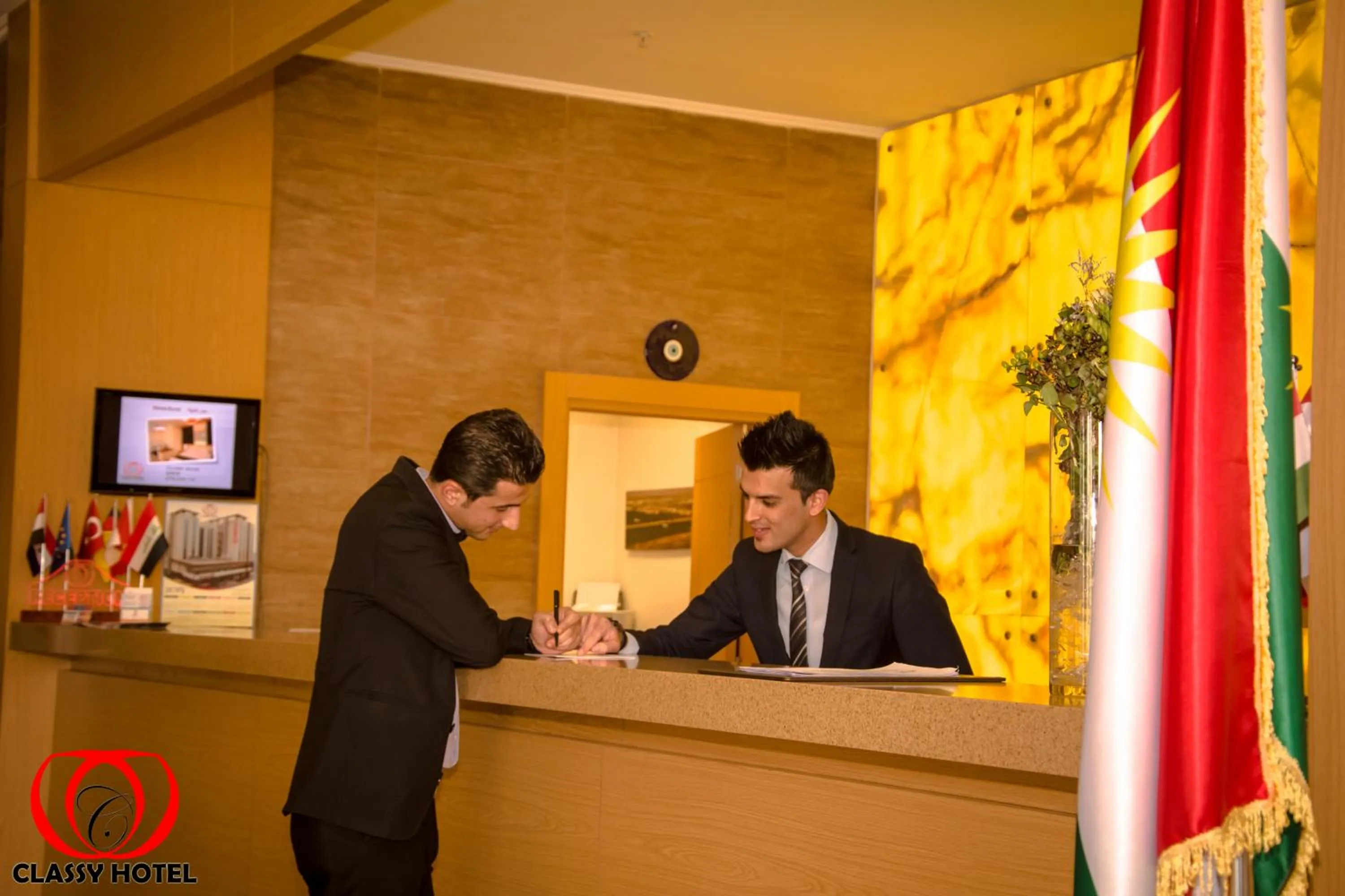 Lobby or reception in Classy Hotel Erbil