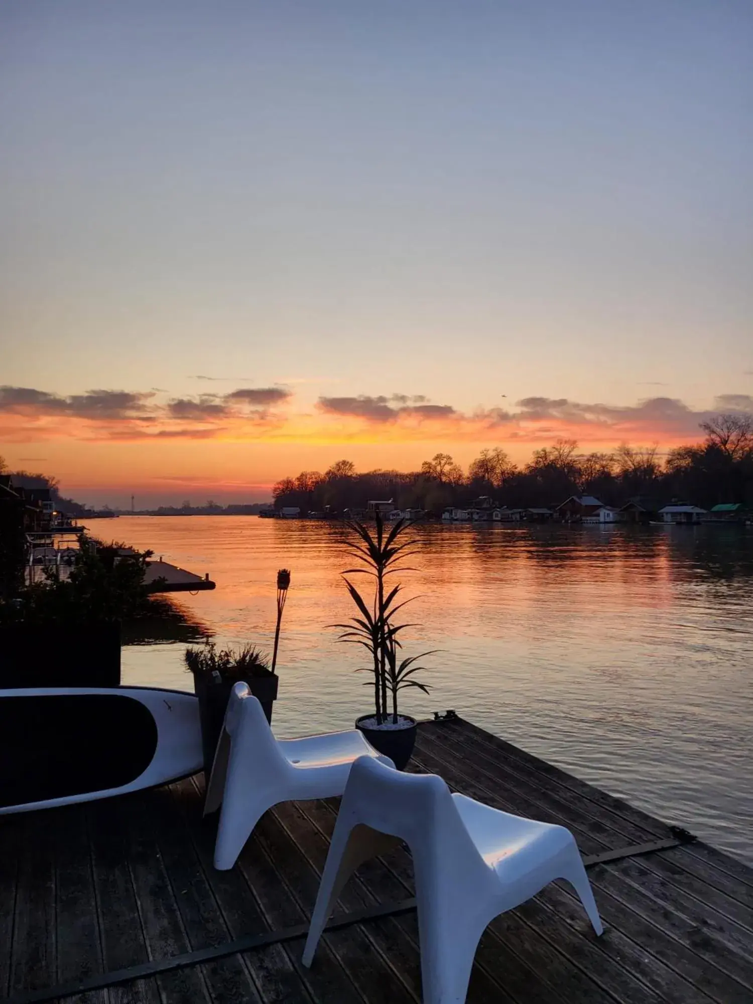 River view in Beach House Belgrade River view in Beach House Belgrade