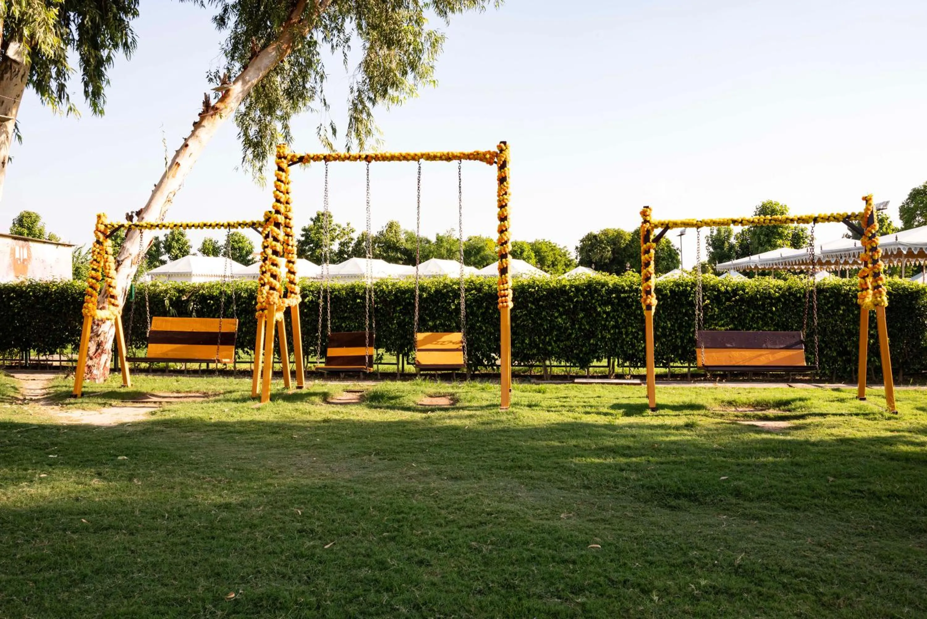 Children play ground in Om Vilas Benares, Varanasi