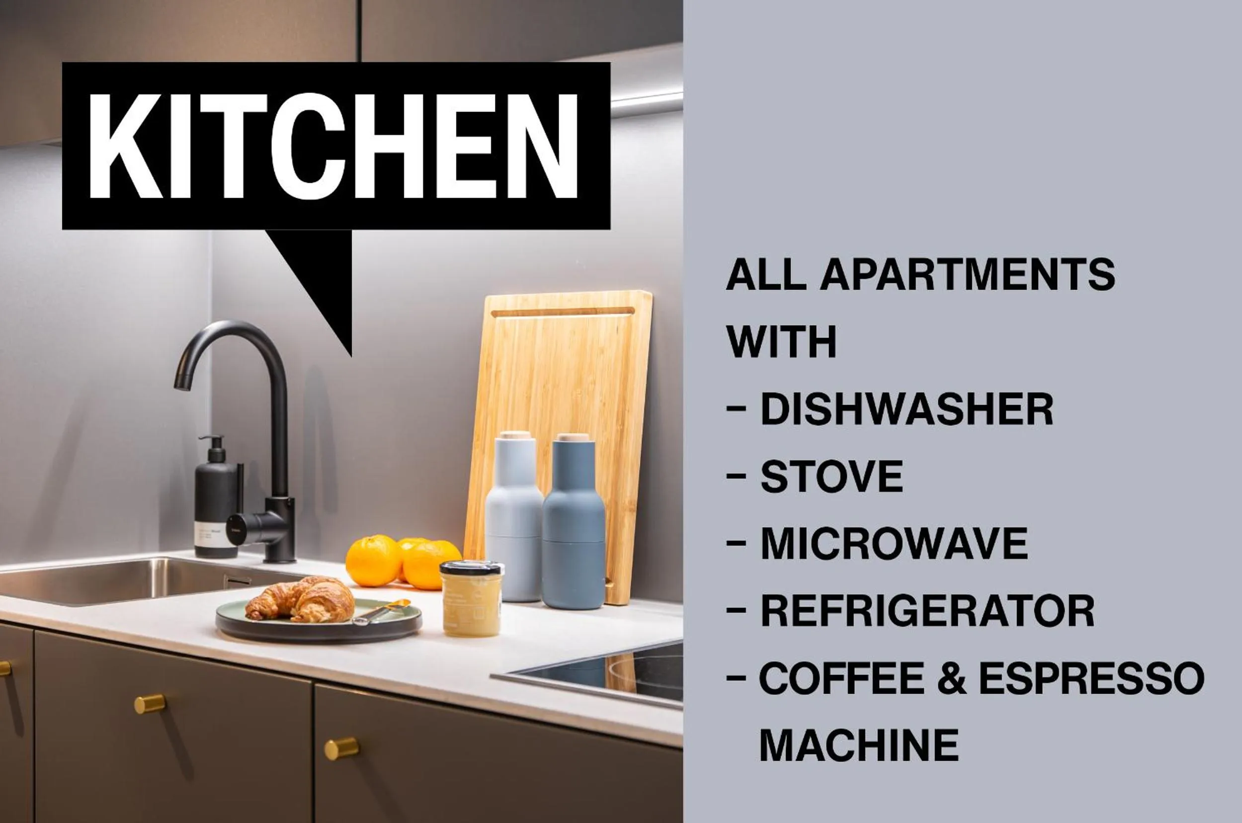 Kitchen or kitchenette in ipartment Darmstadt