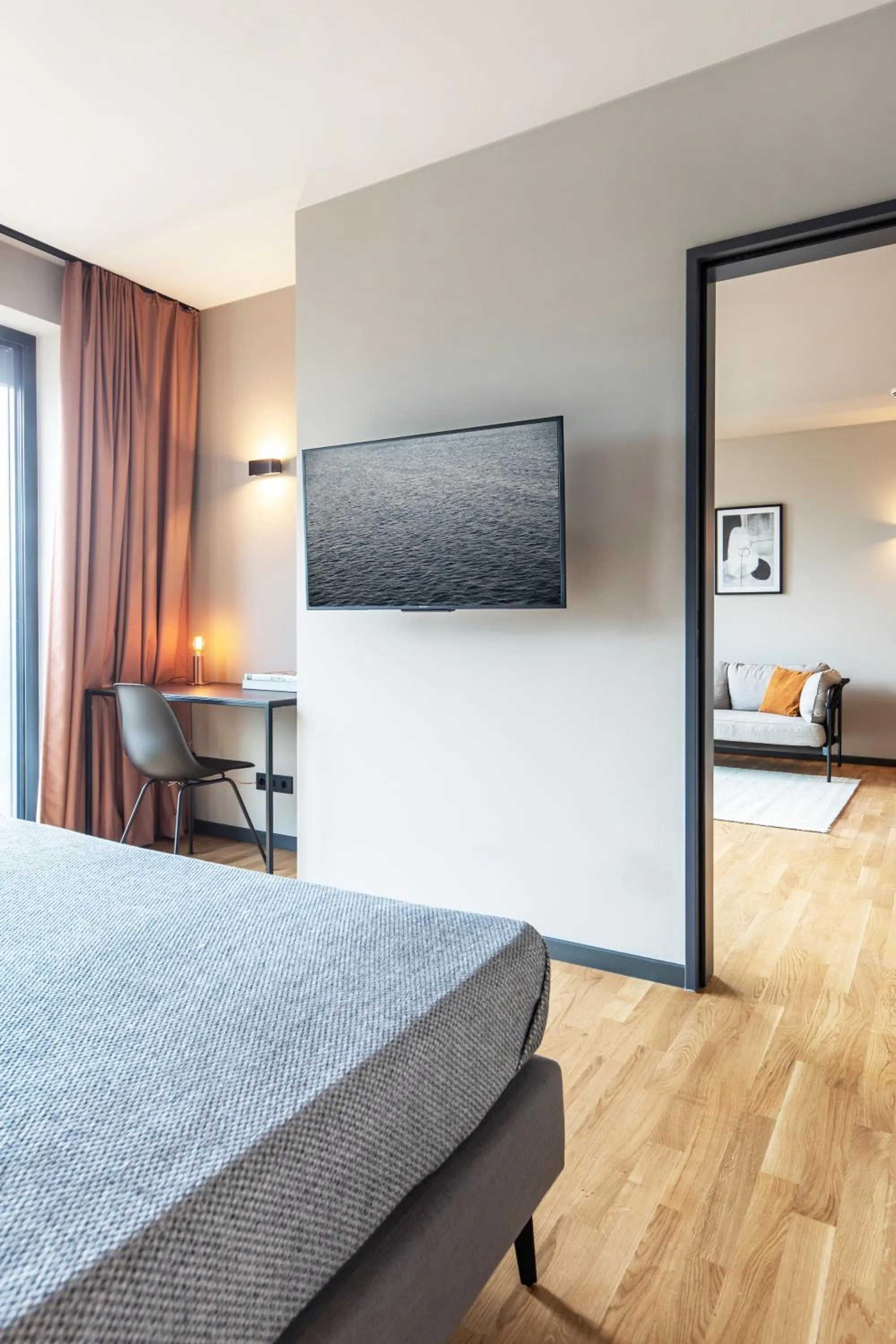 Bed in ipartment Darmstadt