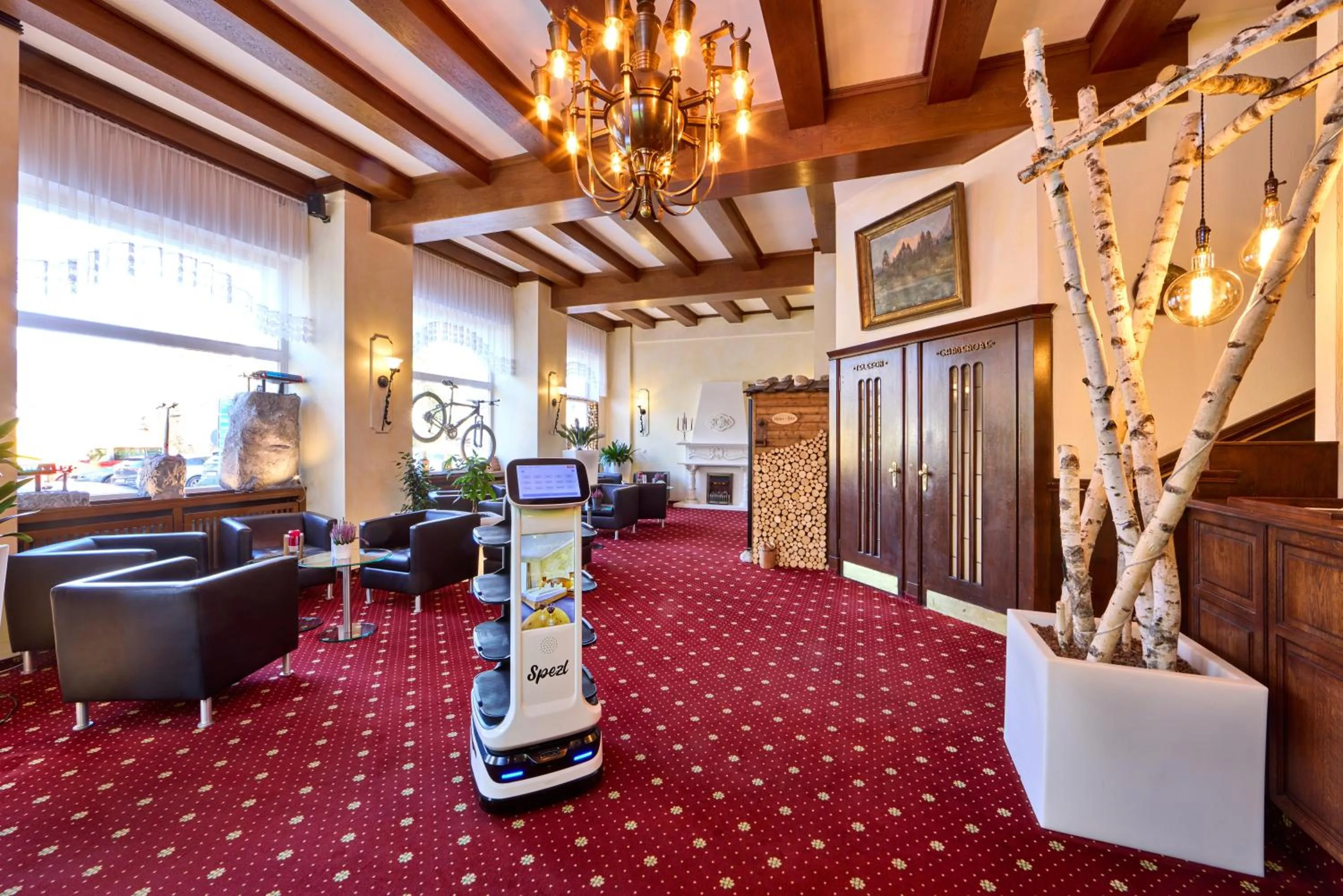 Lobby or reception in Hotel Vier Jahreszeiten