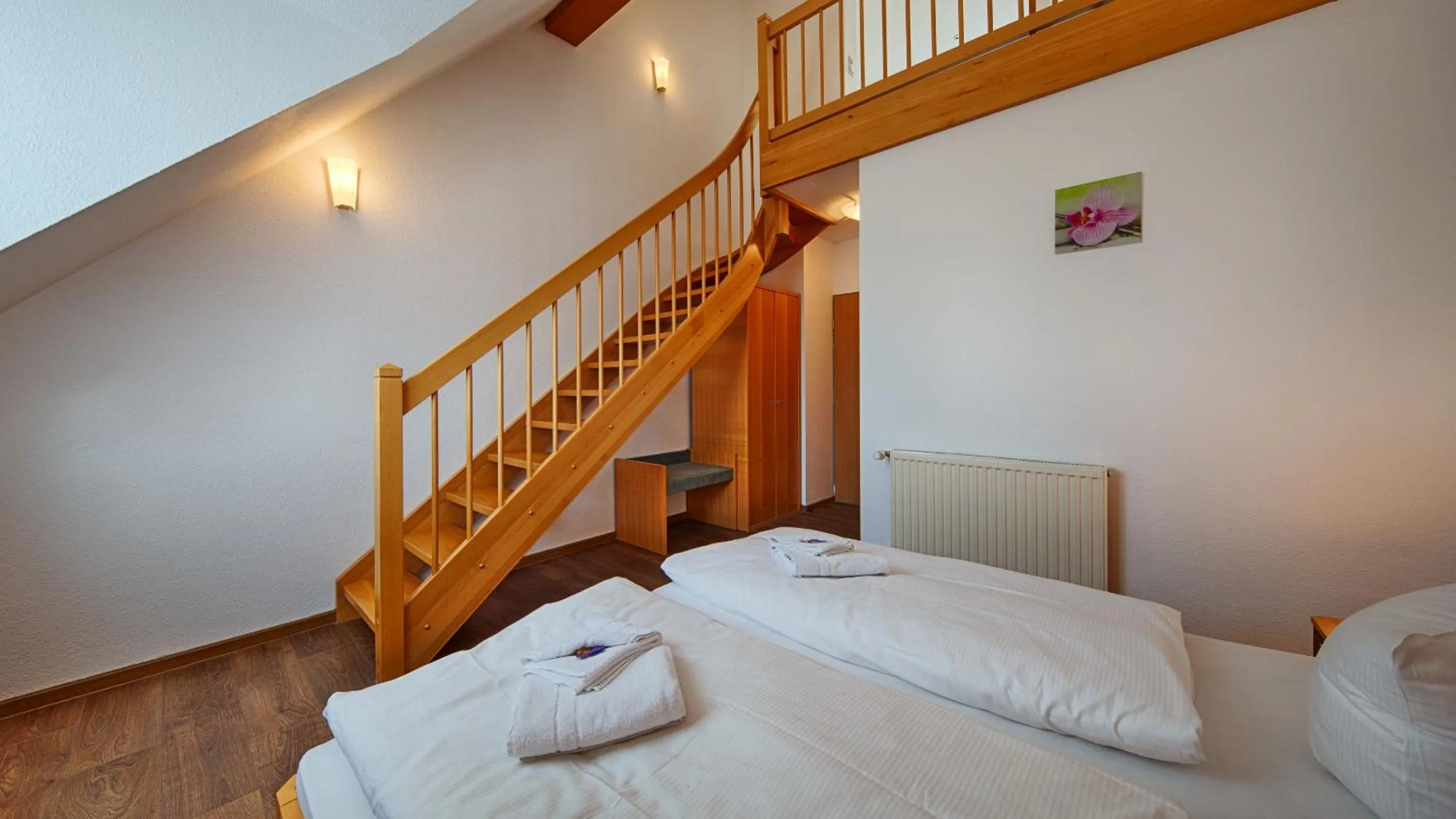 Bed in Hotel Luther Birke Wittenberg