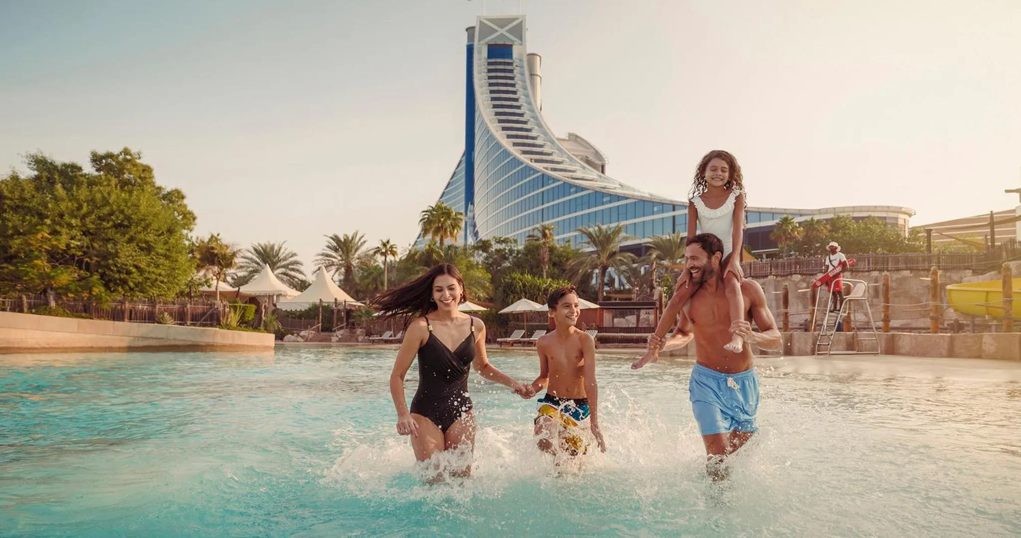 Aqua park in Jumeirah Beach Hotel Dubai