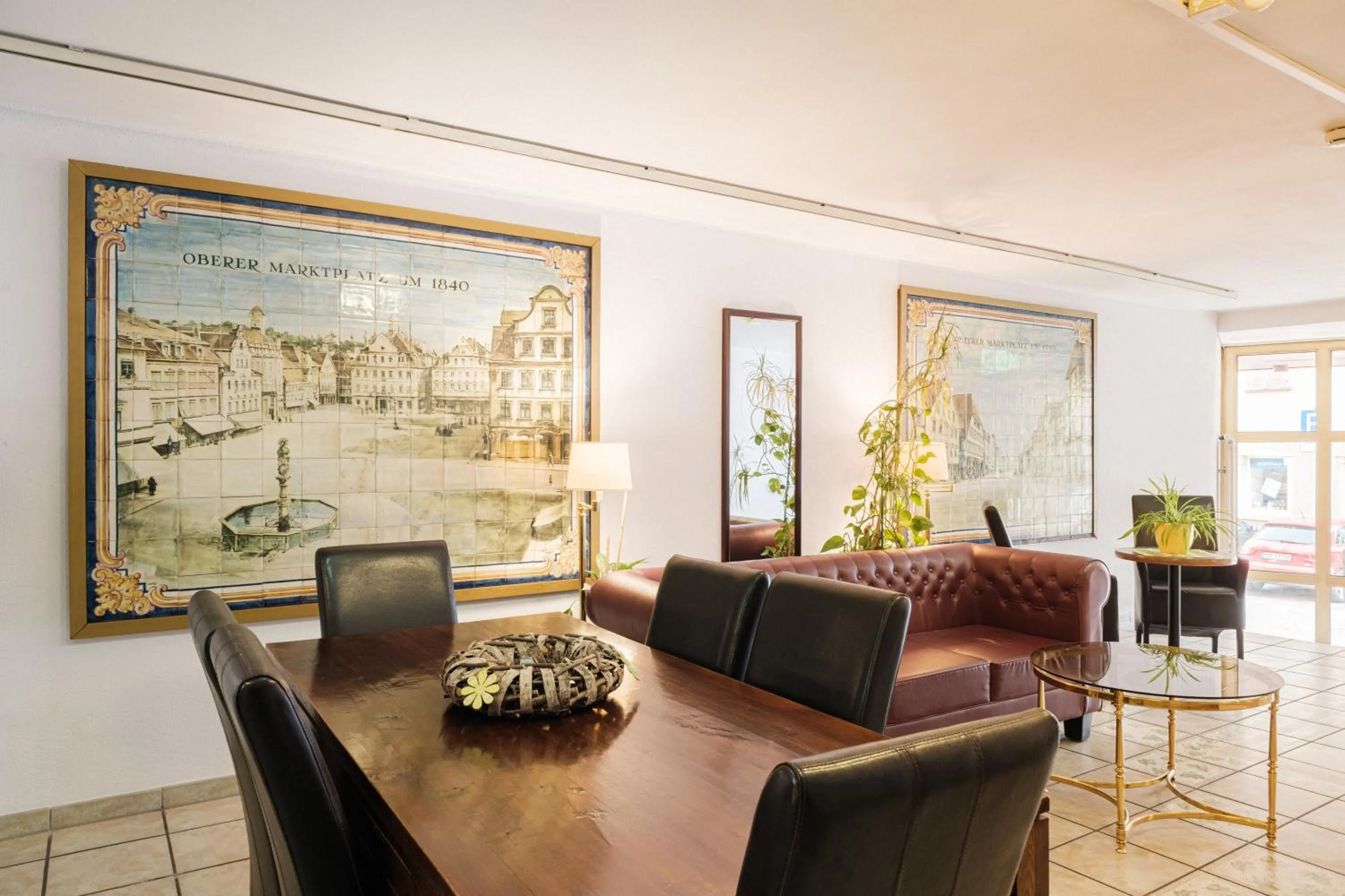 Lobby or reception in Hotel Pelikan