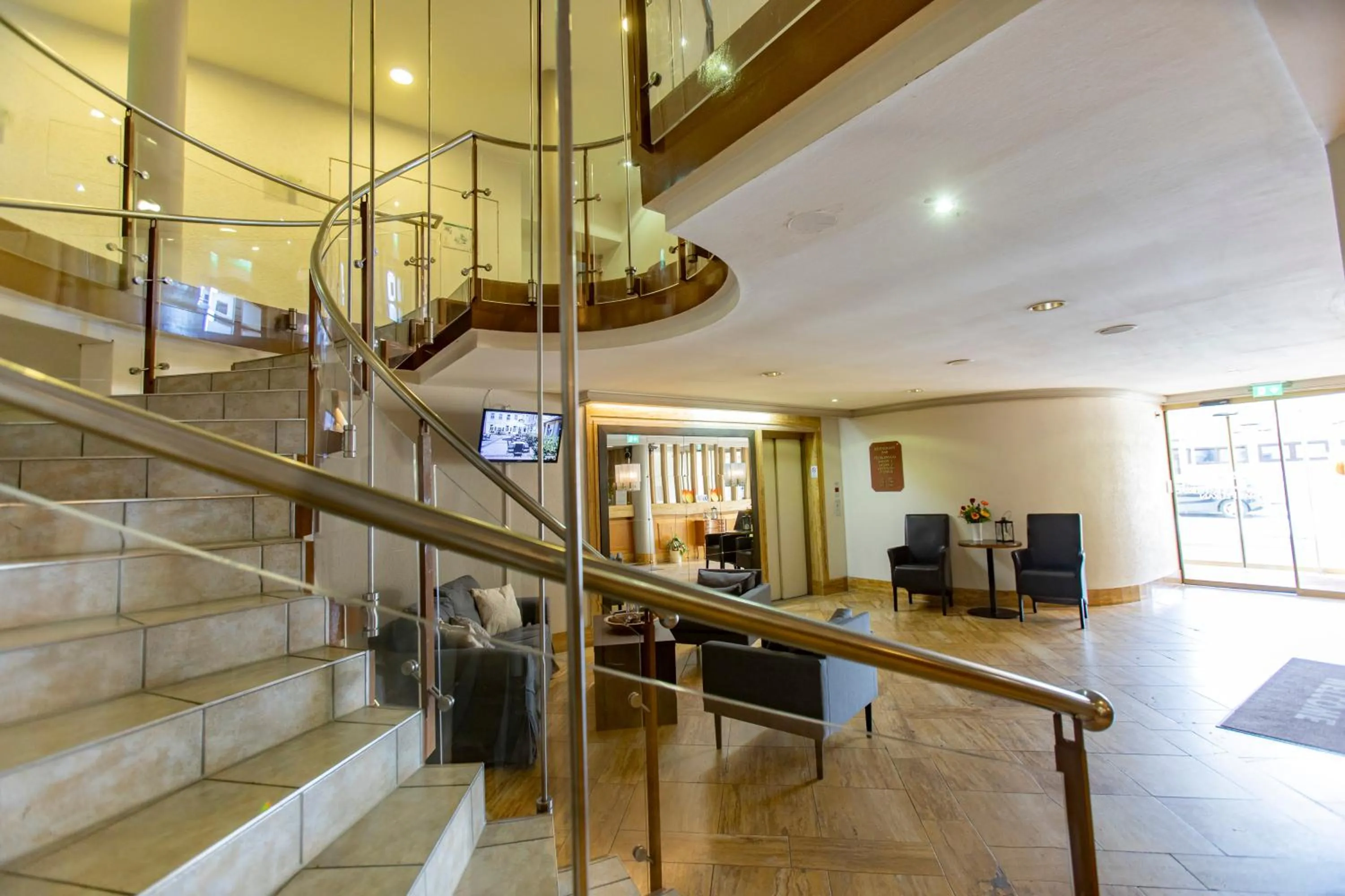 Lobby or reception in Hotel Pelikan