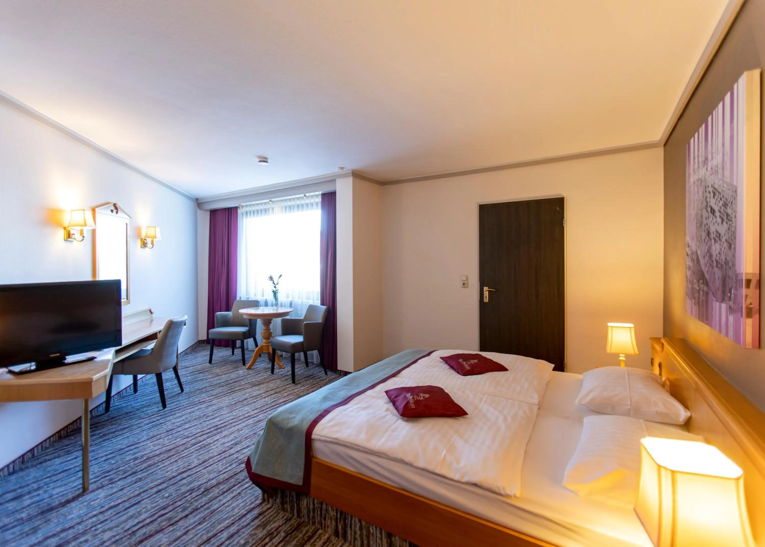 Bed in Hotel Pelikan