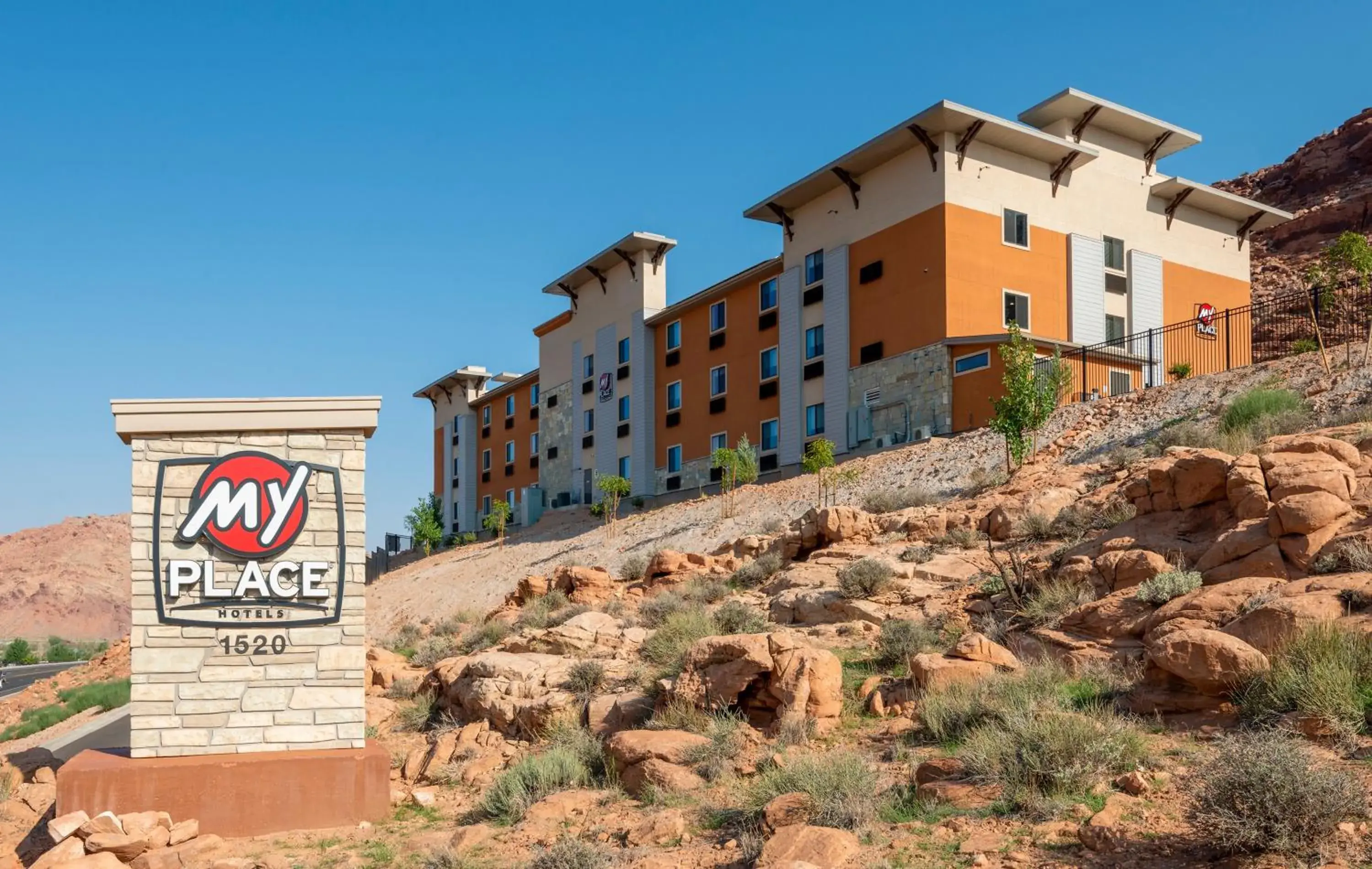 Property building in My Place Hotel-Moab, UT Property building in My Place Hotel-Moab, UT