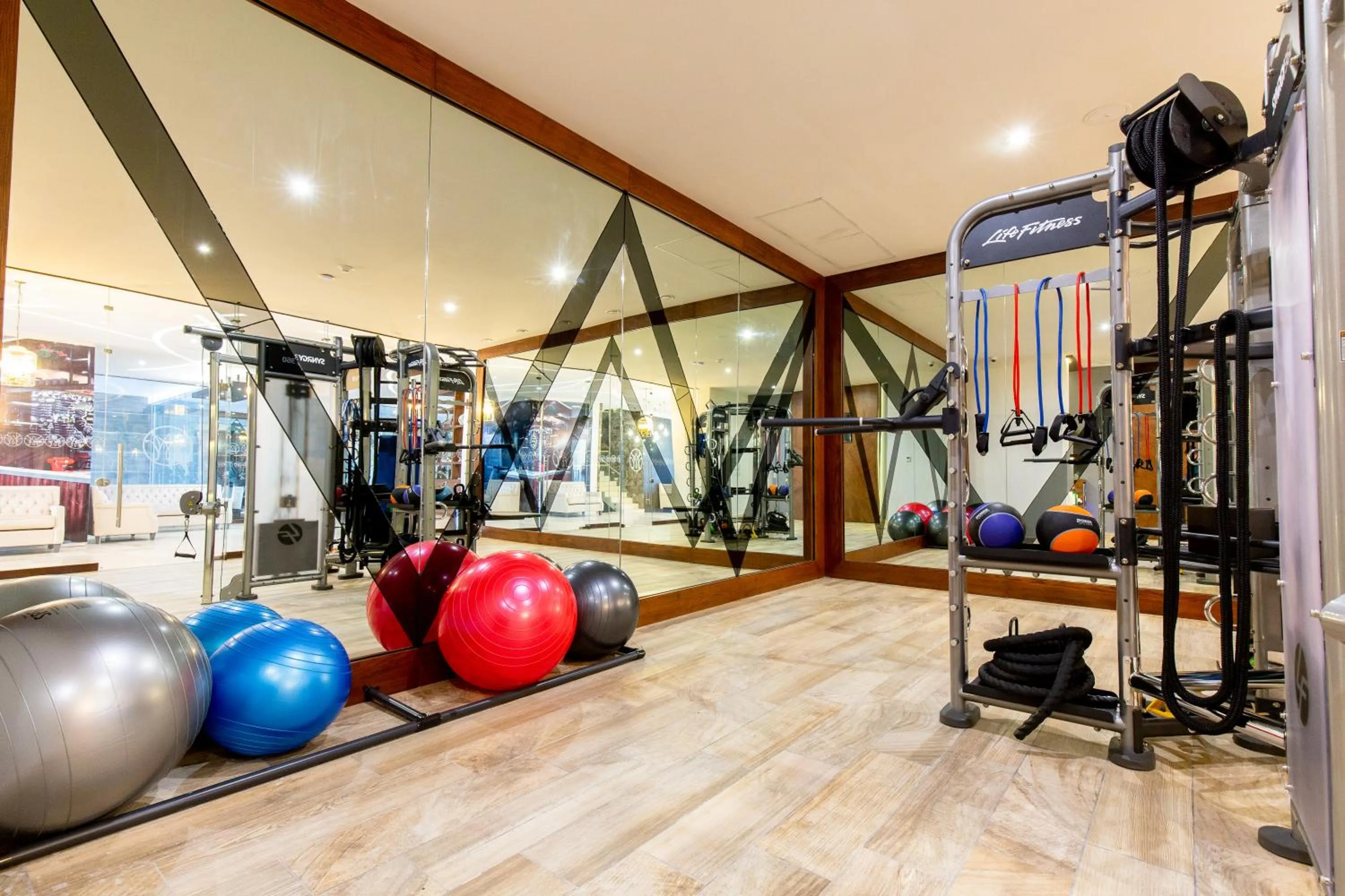 Fitness centre/facilities in HOTEL & SPA MANSION SOLIS by HOTSSON