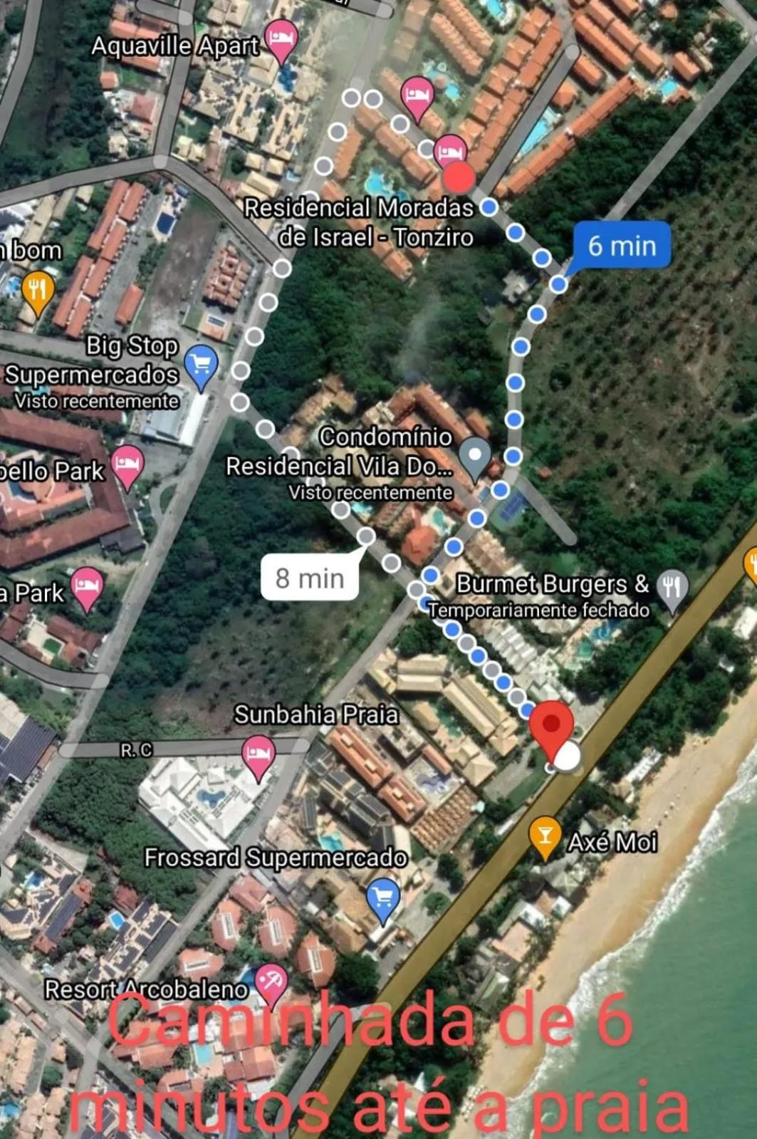 Location in Casa Praia de Taperapuan em Porto