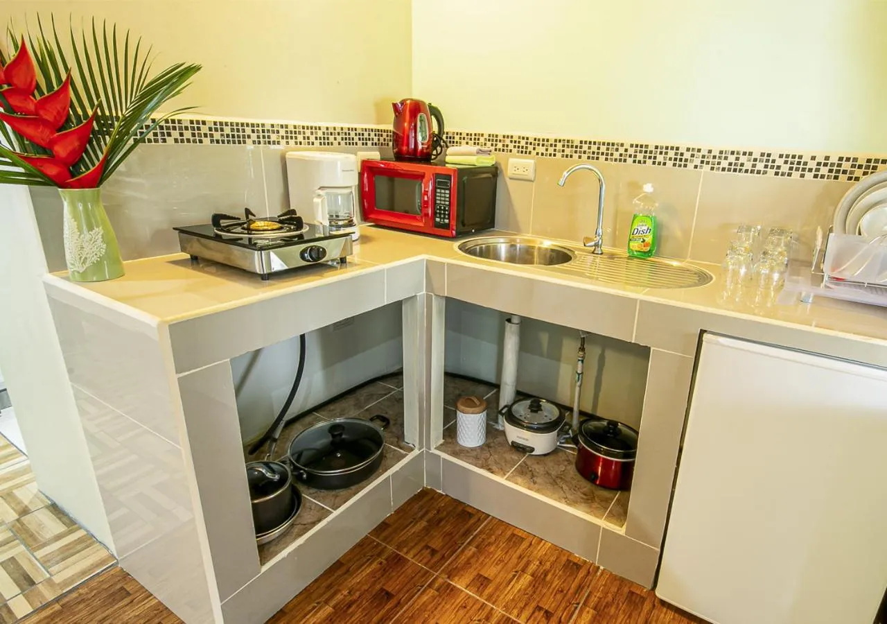 Kitchen or kitchenette in Cabañas Río Escondido en La Fortuna