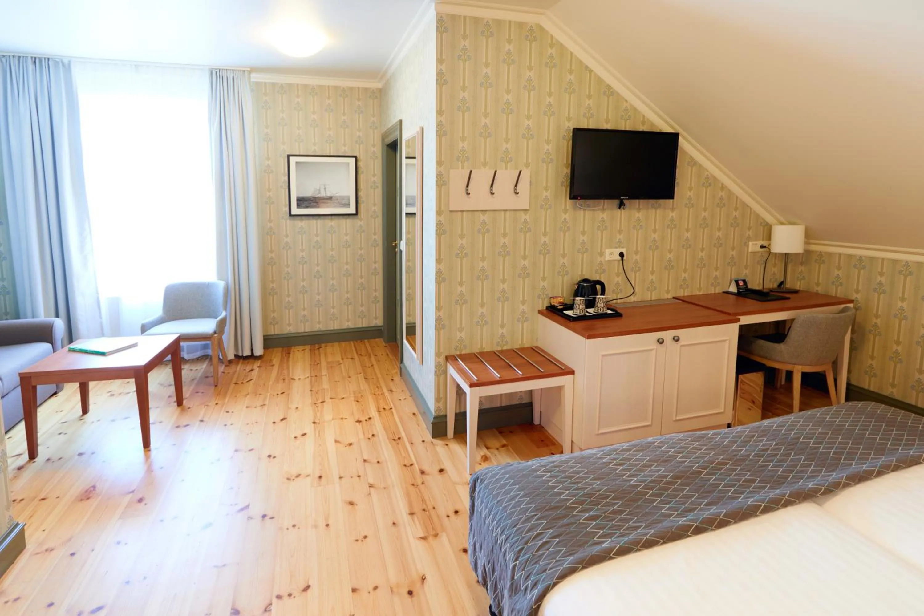 Bed in Fosshotel Eastfjords