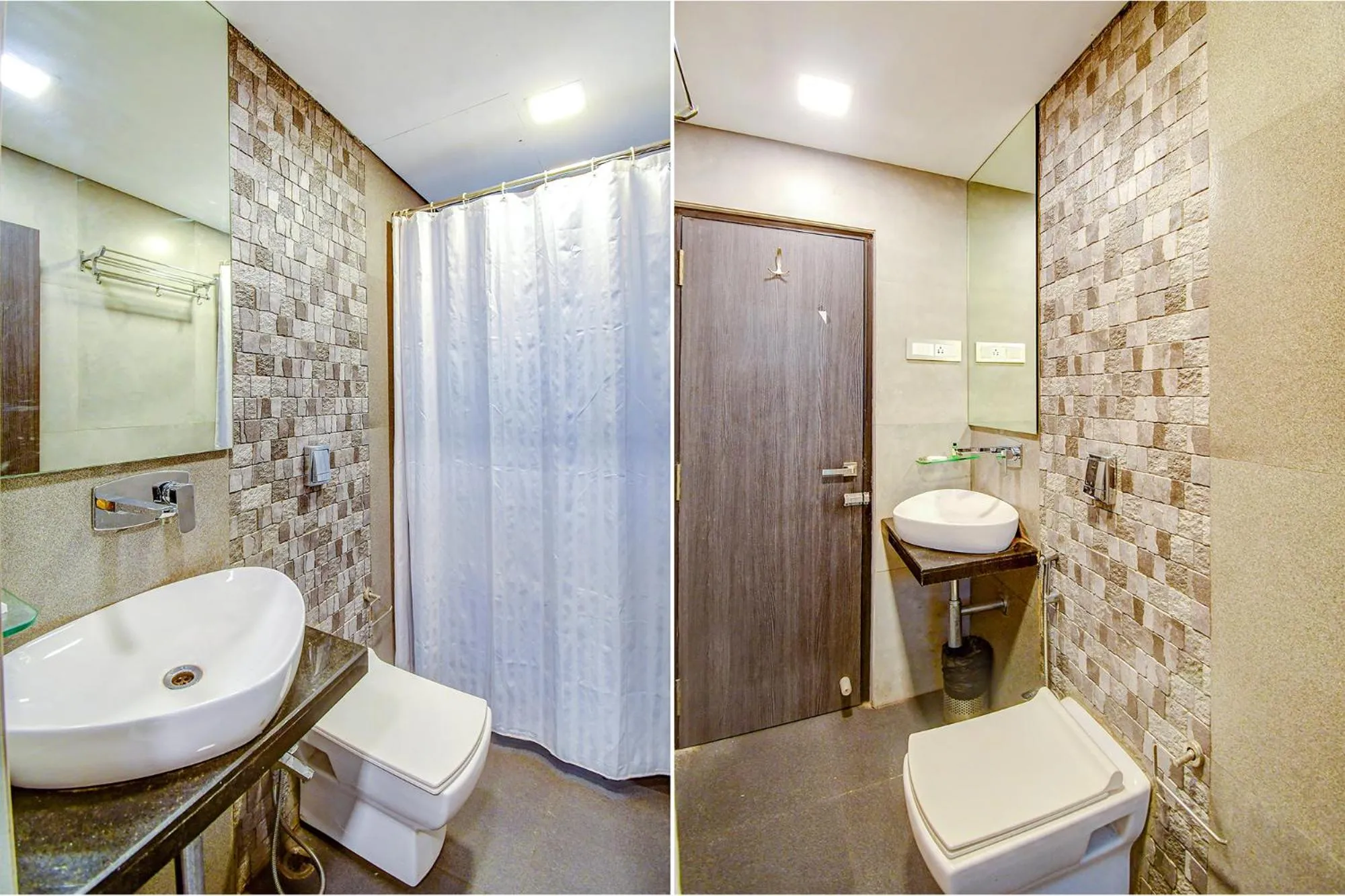 Bathroom in FabHotel Prime Kzar Corporate Budget Stay Near Park Street