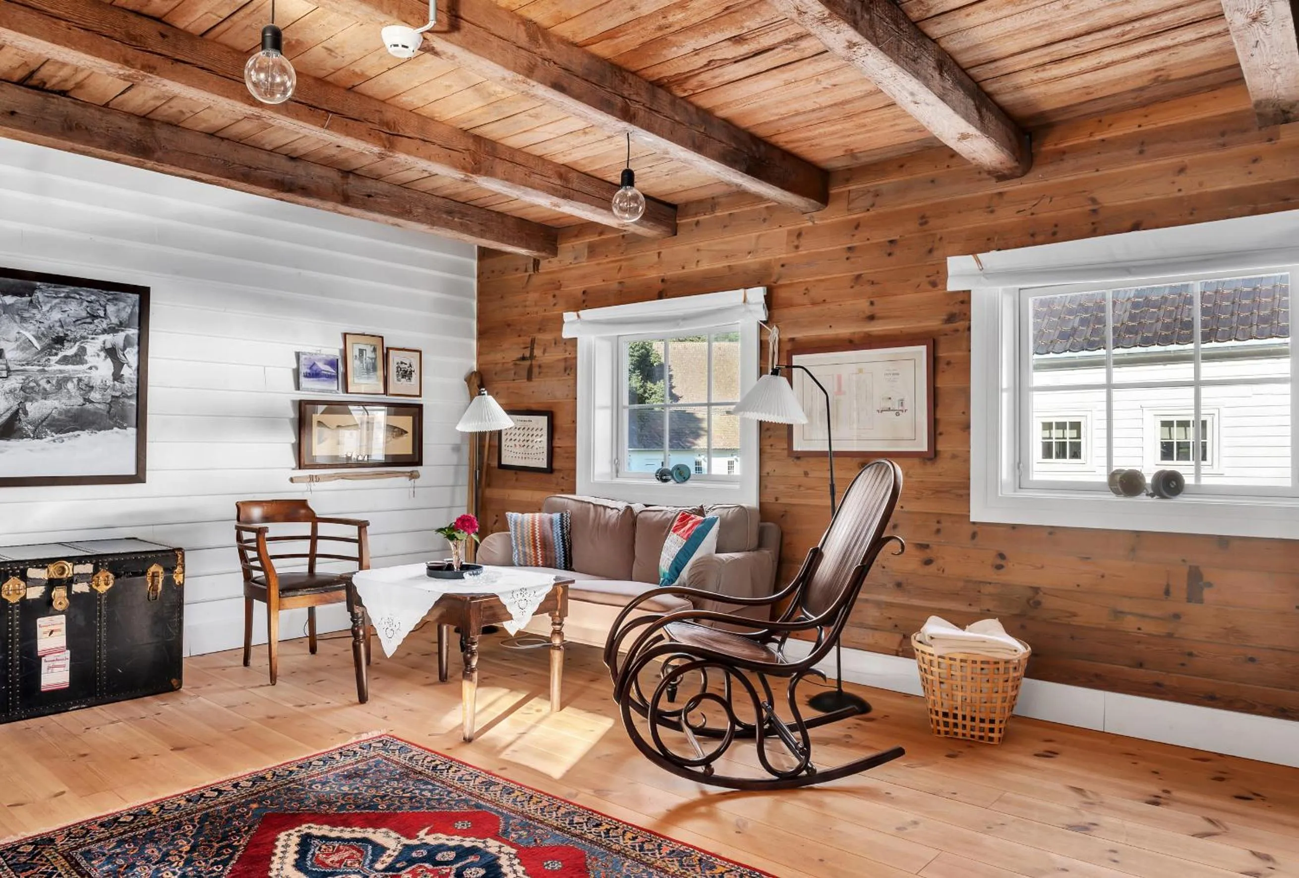 Living room in Boen Gård
