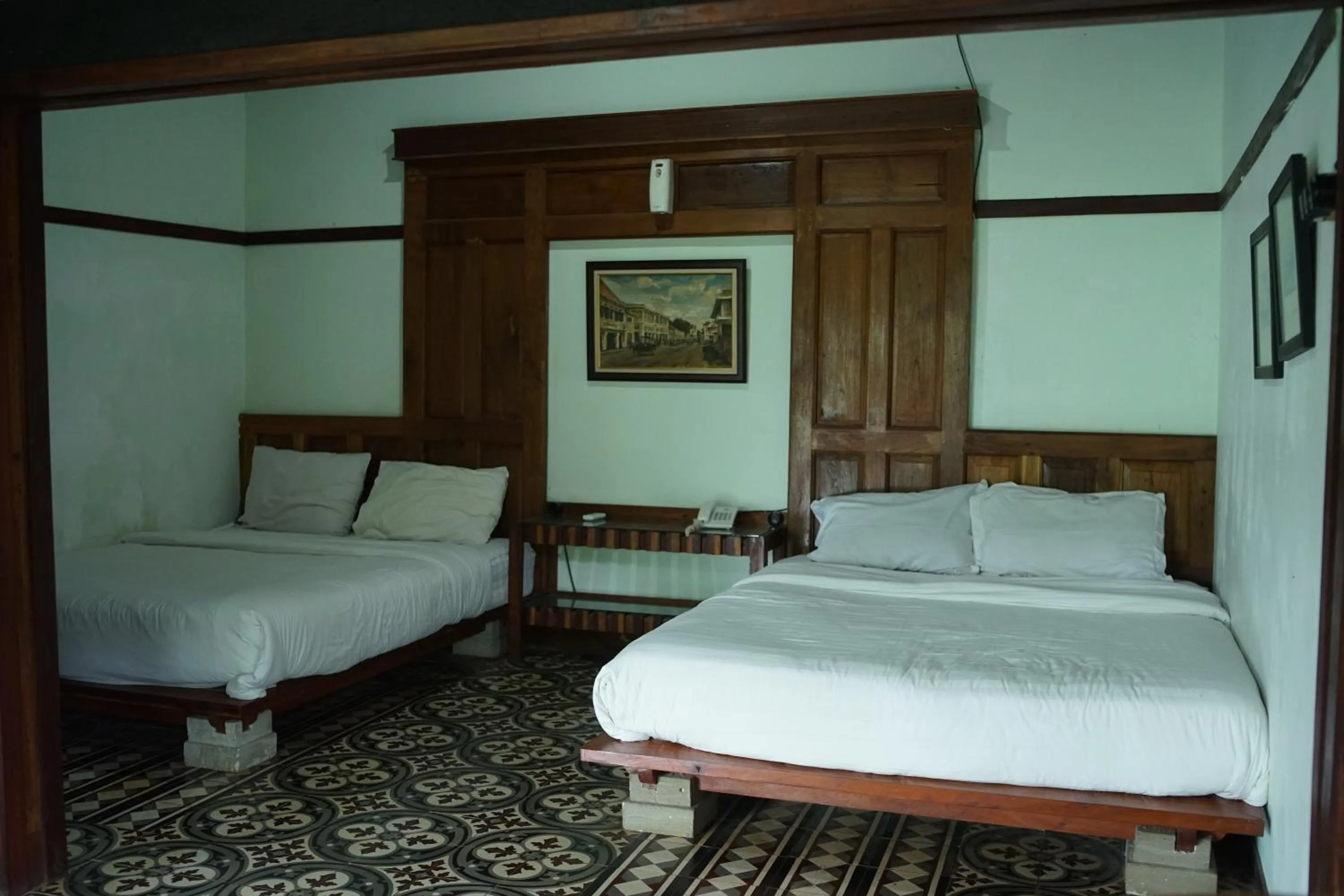 Bed in Tirta Arsanta Hot Springs & Villa