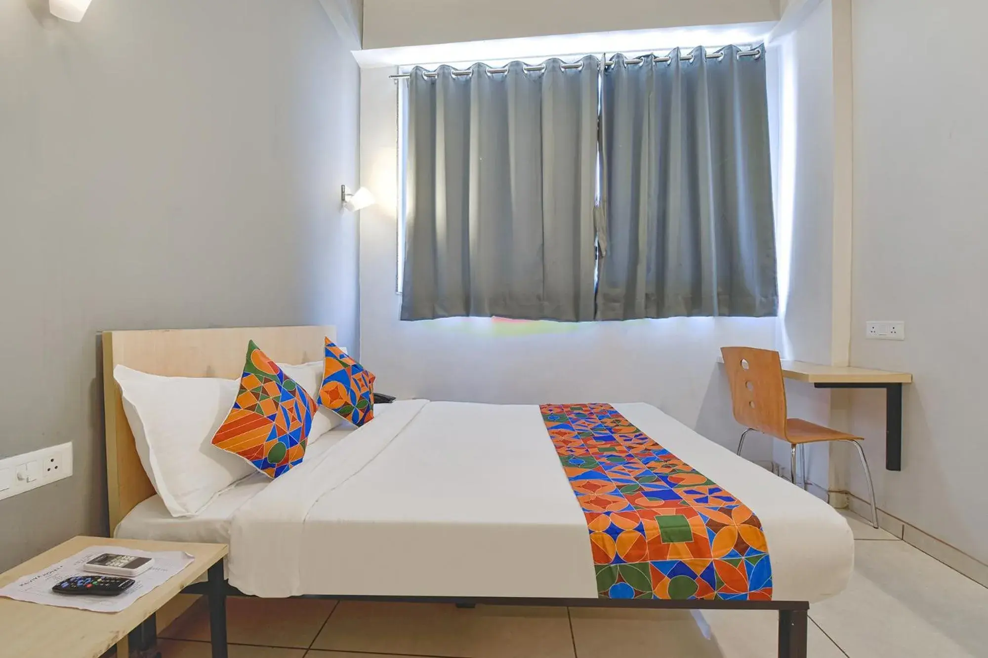 Photo of the whole room, Bed in FabHotel Kaviya - Bopal Photo of the whole room, Bed in FabHotel Kaviya - Bopal