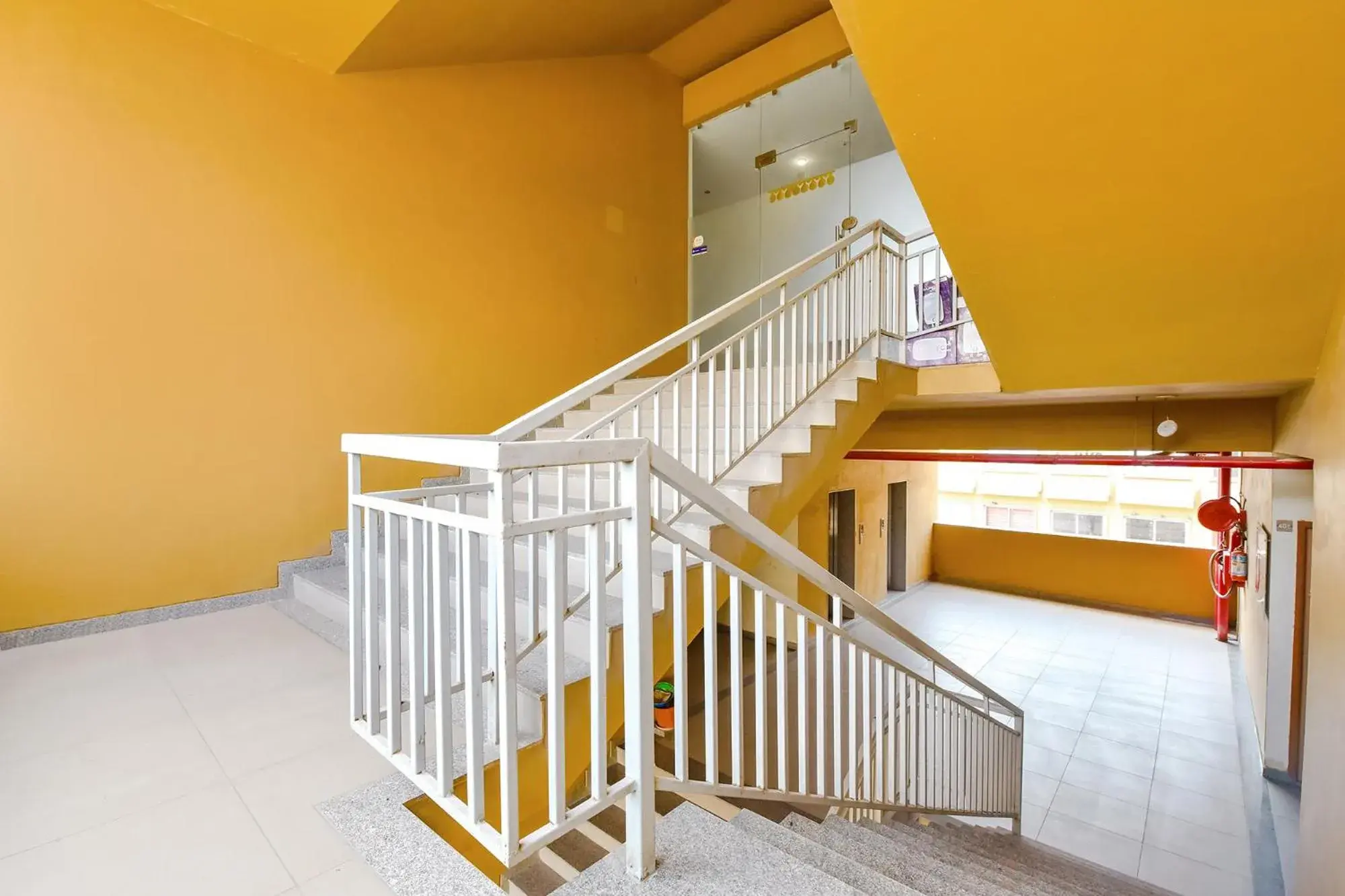 Lobby or reception, Bed in FabHotel Kaviya - Bopal Lobby or reception, Bed in FabHotel Kaviya - Bopal