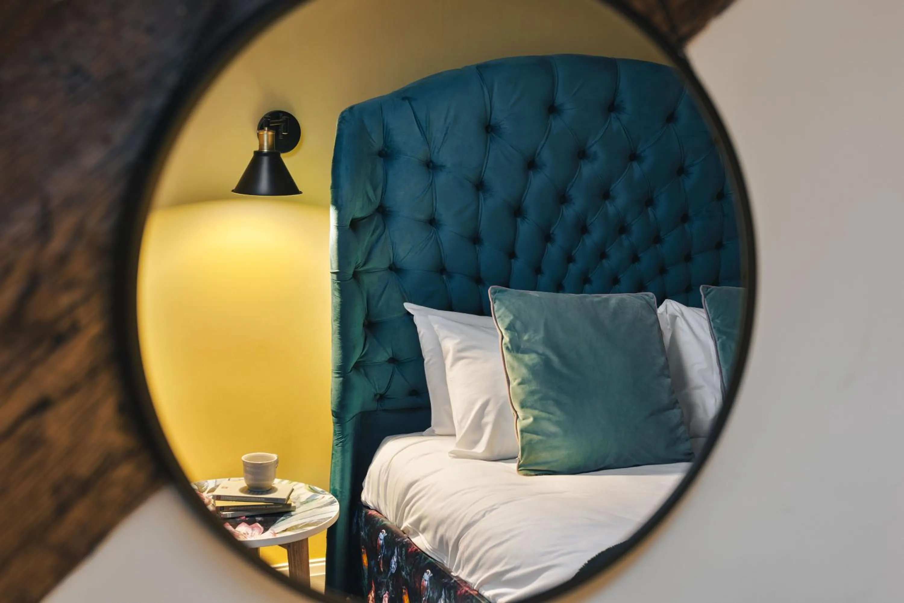 Bed in The Hive at Poppi-Red