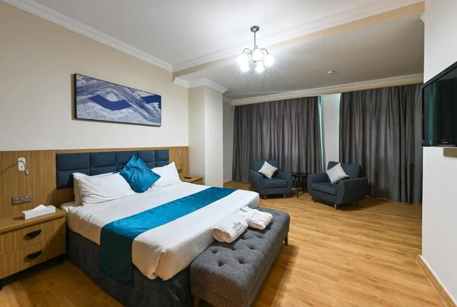 Bed in Saray Musheireb Hotel Suites and Apartment
