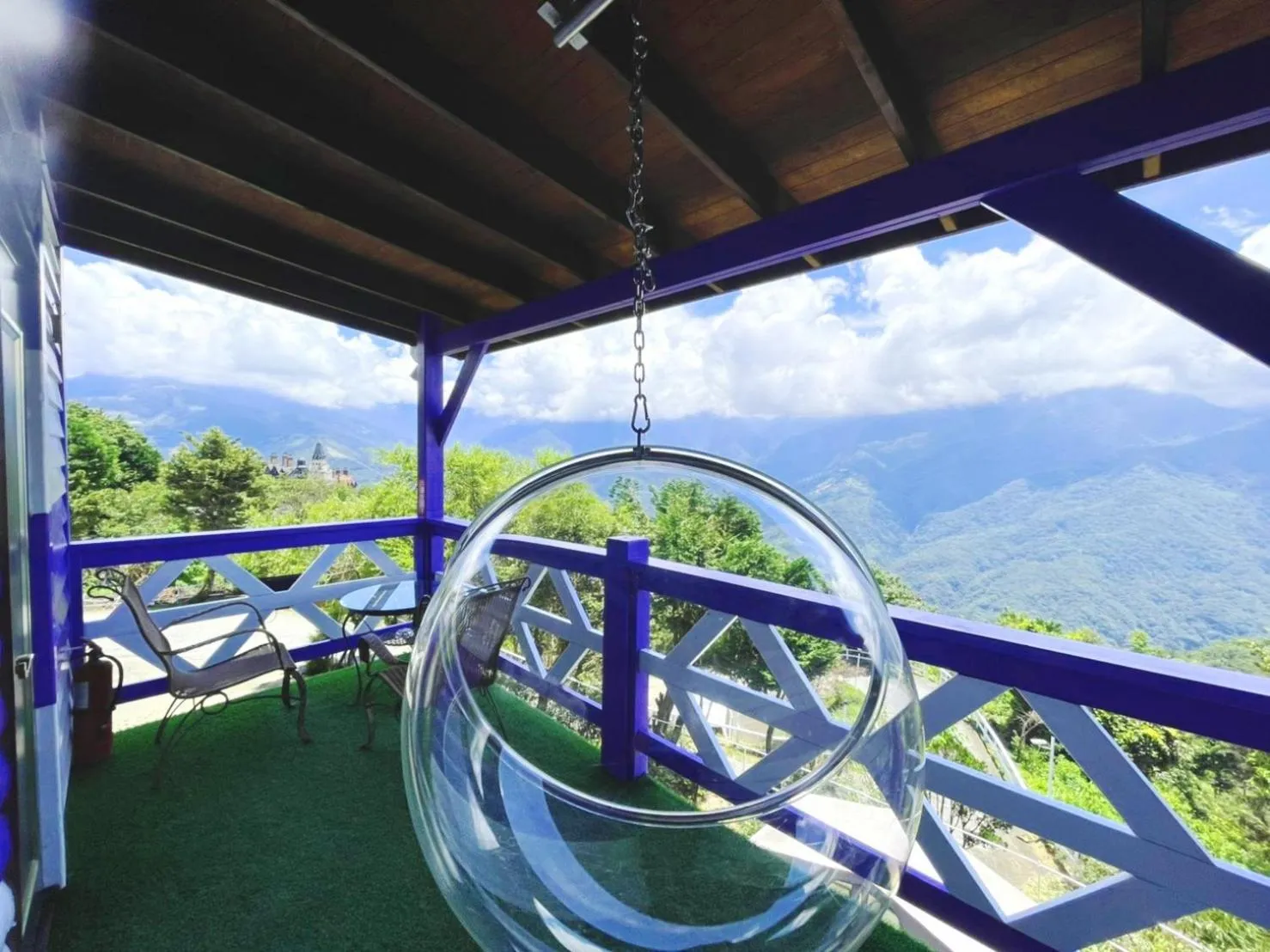 Balcony/Terrace in Julie's Garden, Cingjing - Fon Chin Homestay