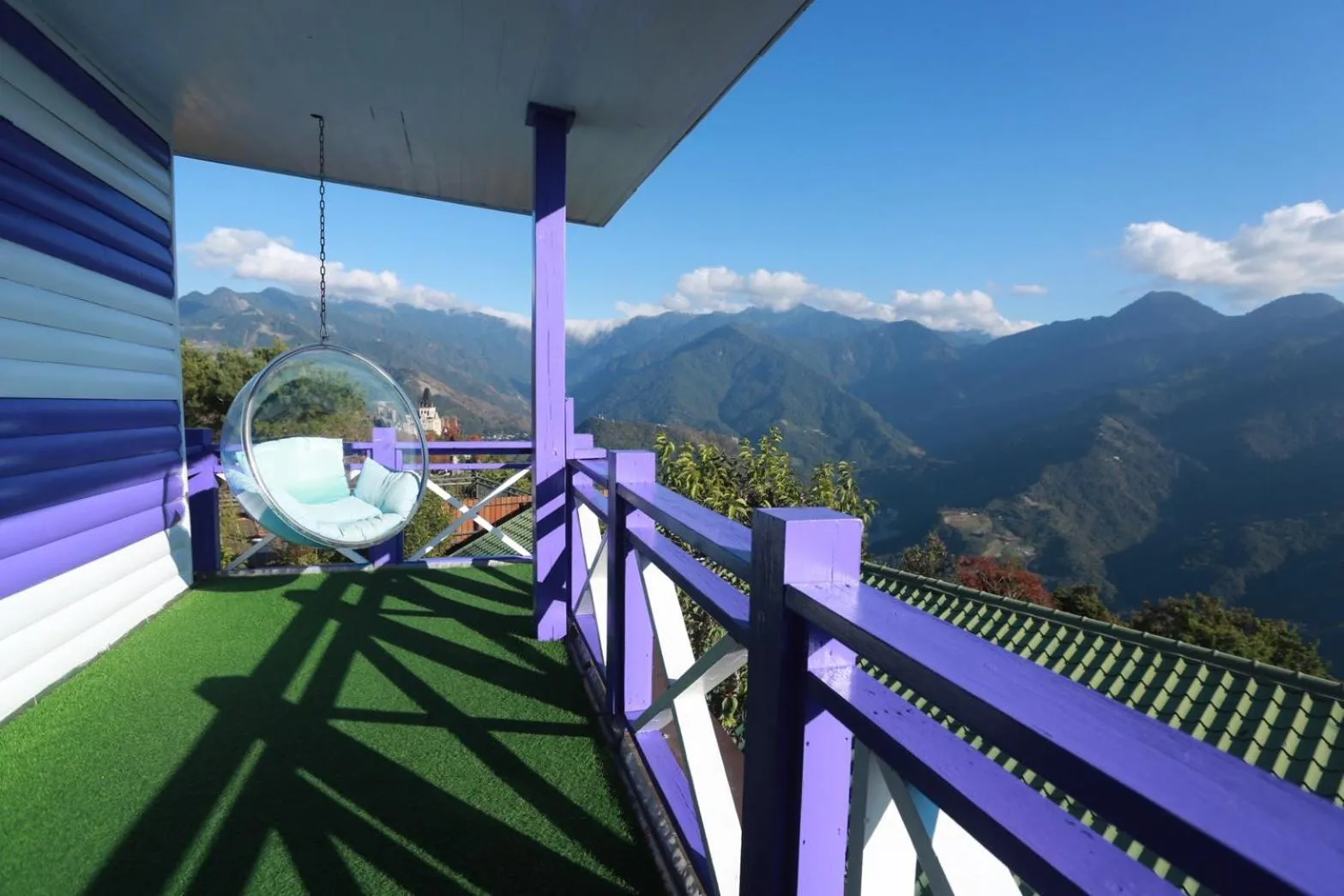 Balcony/Terrace in Julie's Garden, Cingjing - Fon Chin Homestay