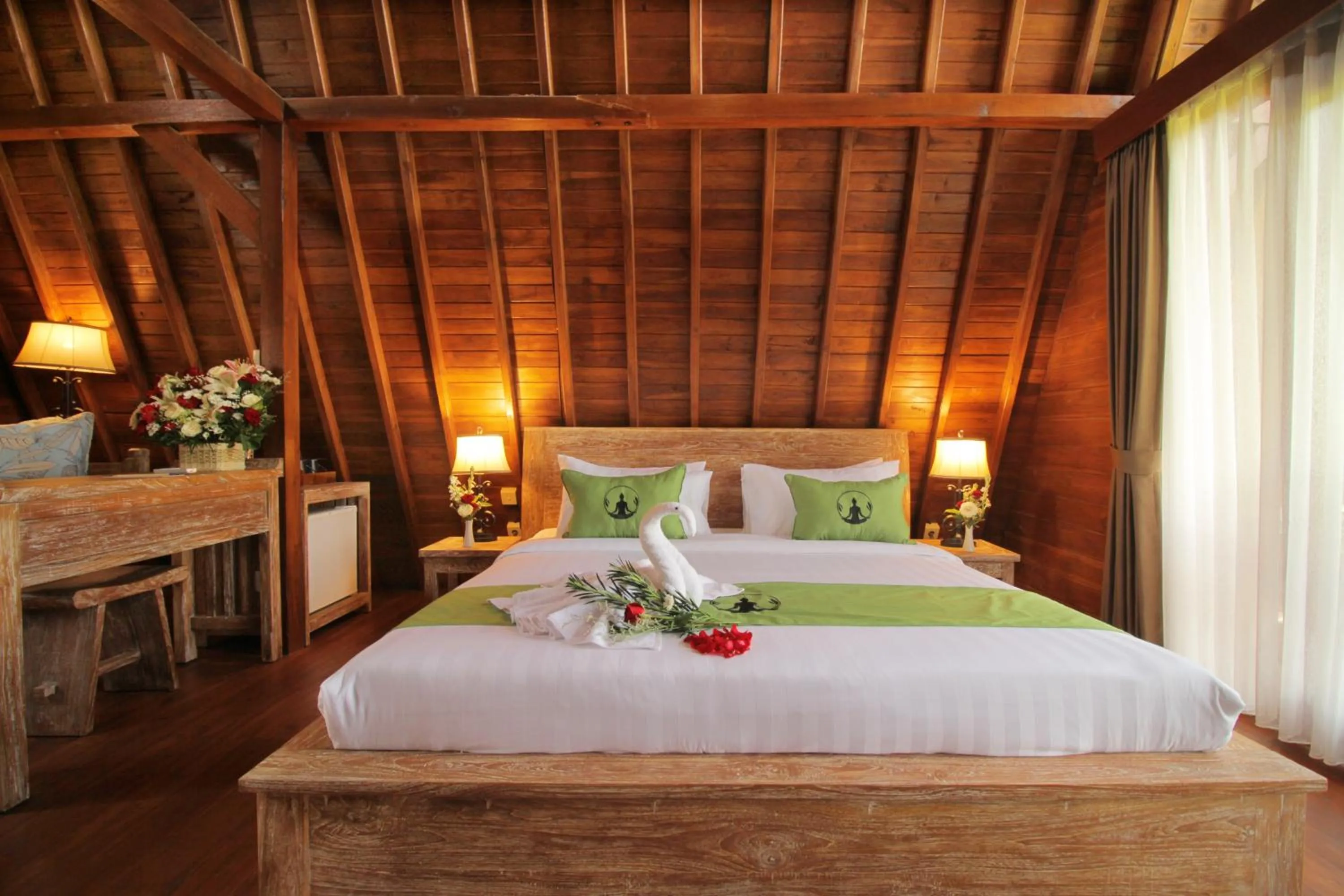 Bed in Alam Kawi Ubud Resort & Spa