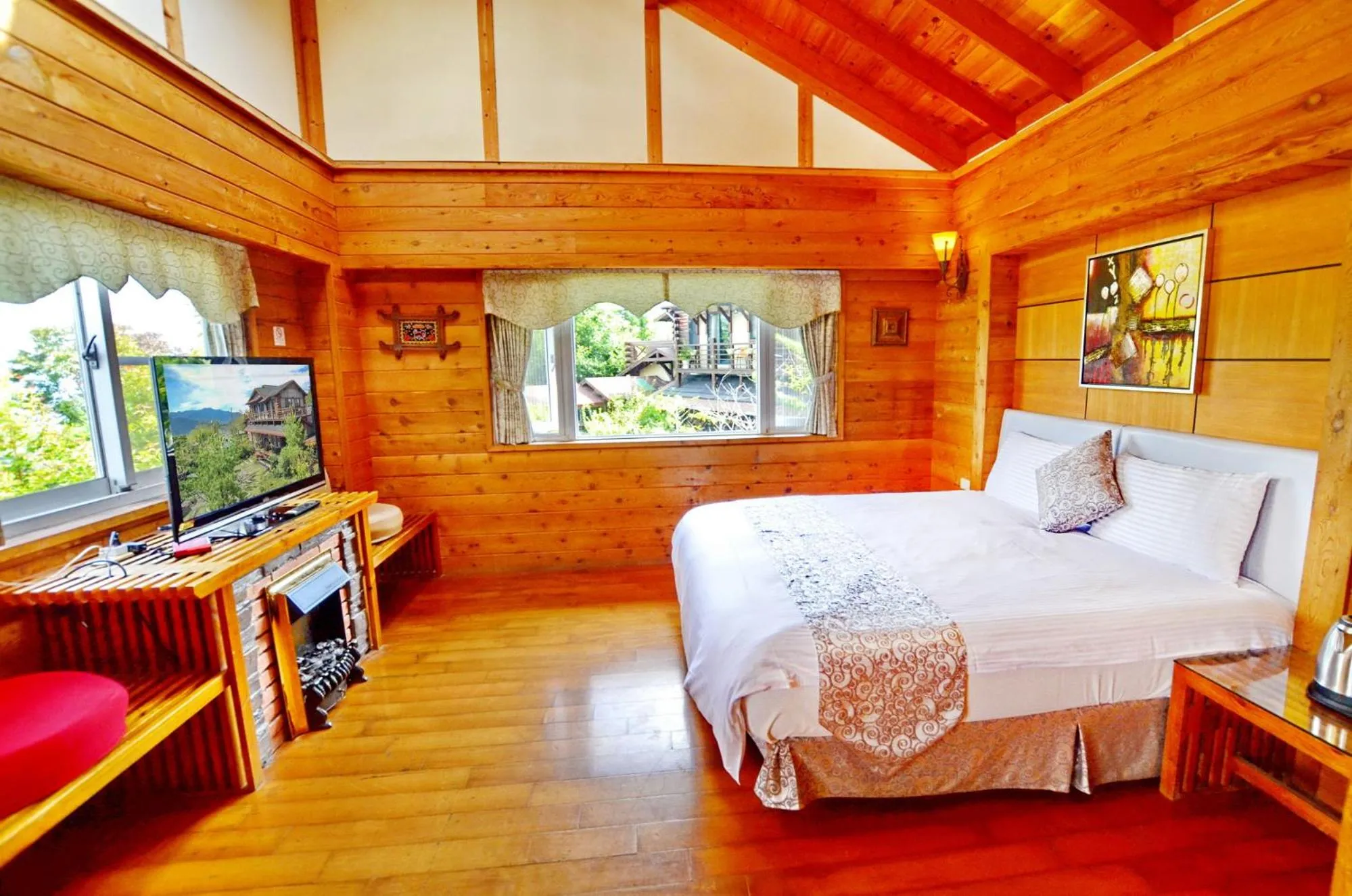 Decorative detail, Bed in Shiyai Taoyuan