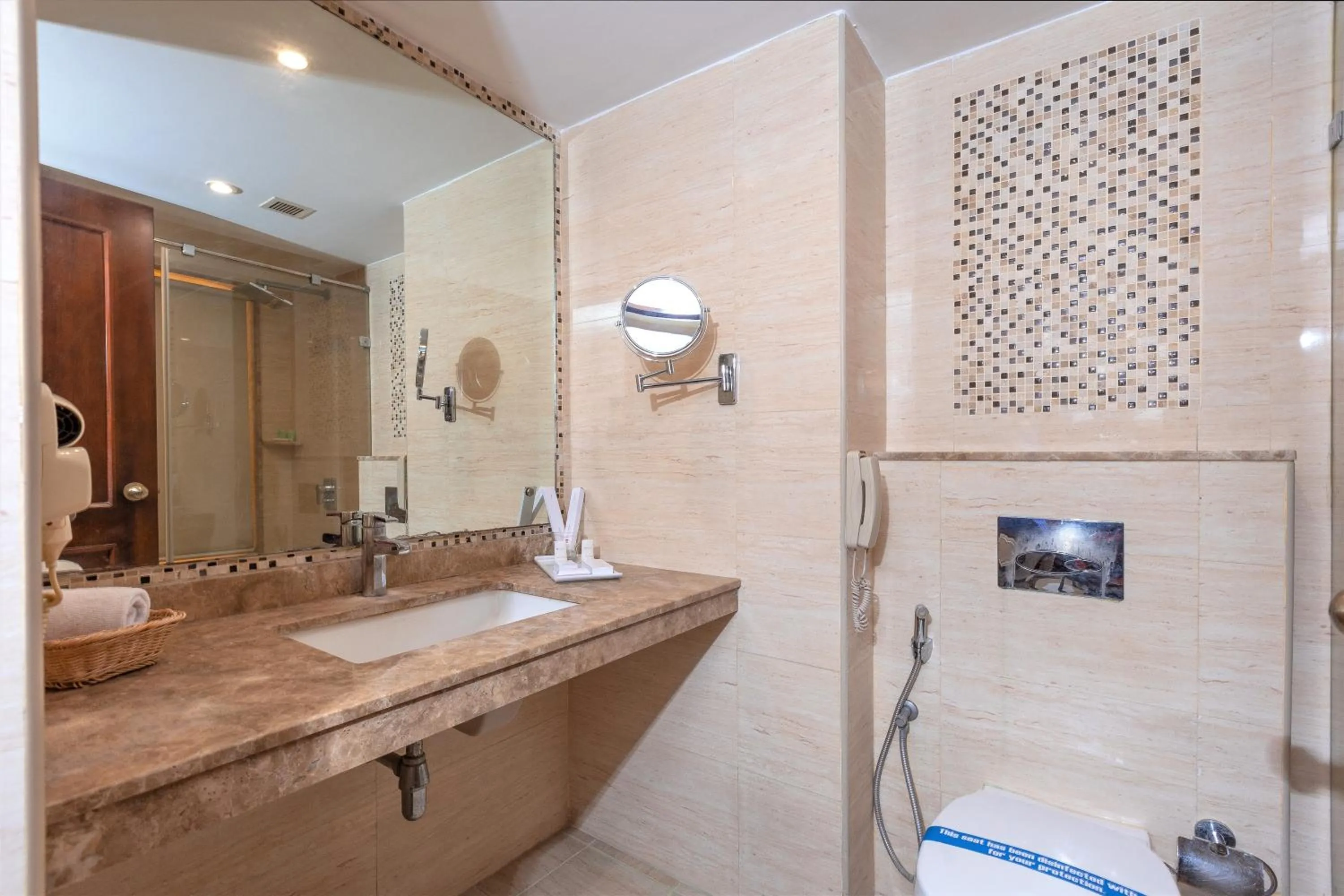 Bathroom in The Saibaba Hotel