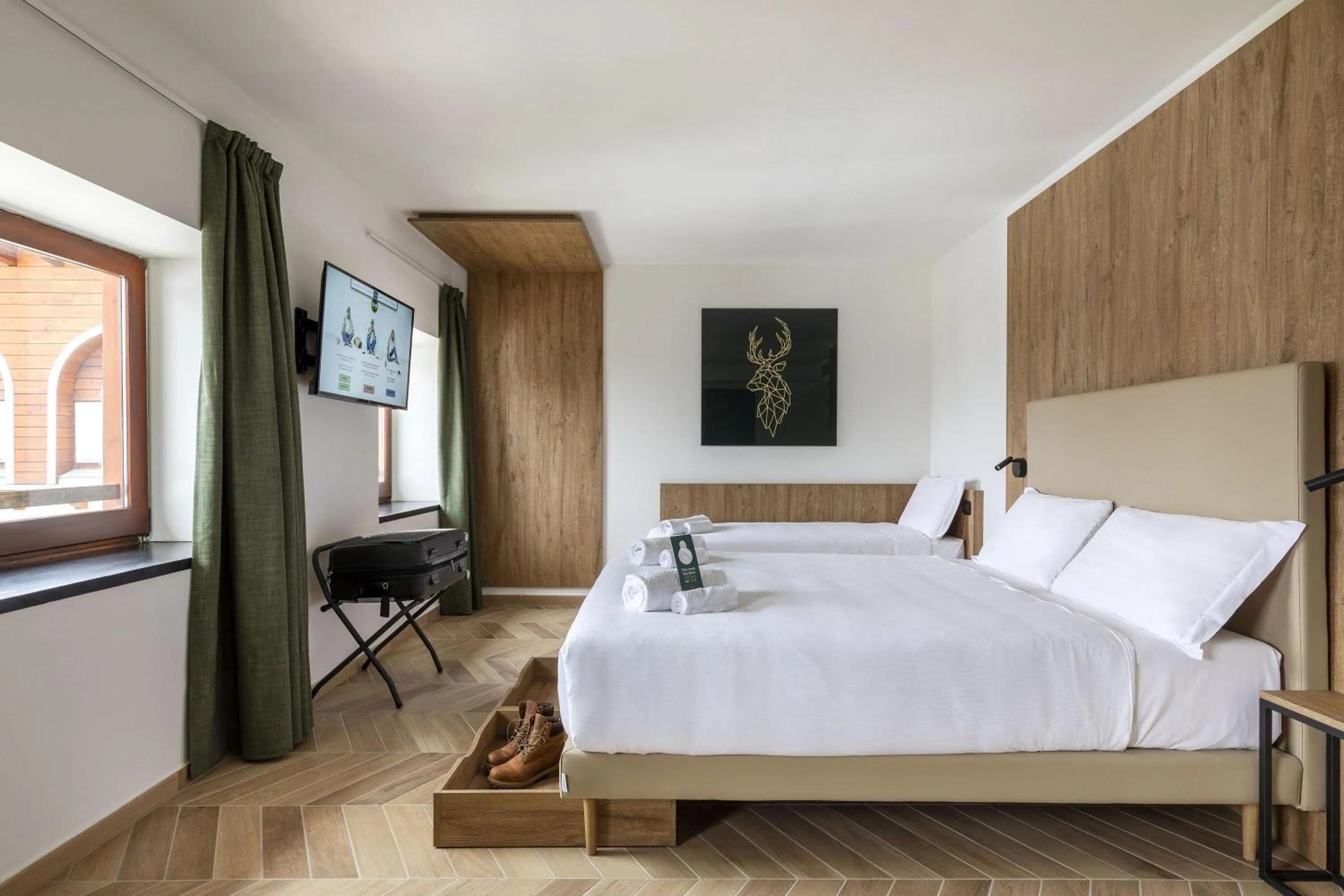 Photo of the whole room, Bed in B&B Hotel Passo Tre Croci Cortina