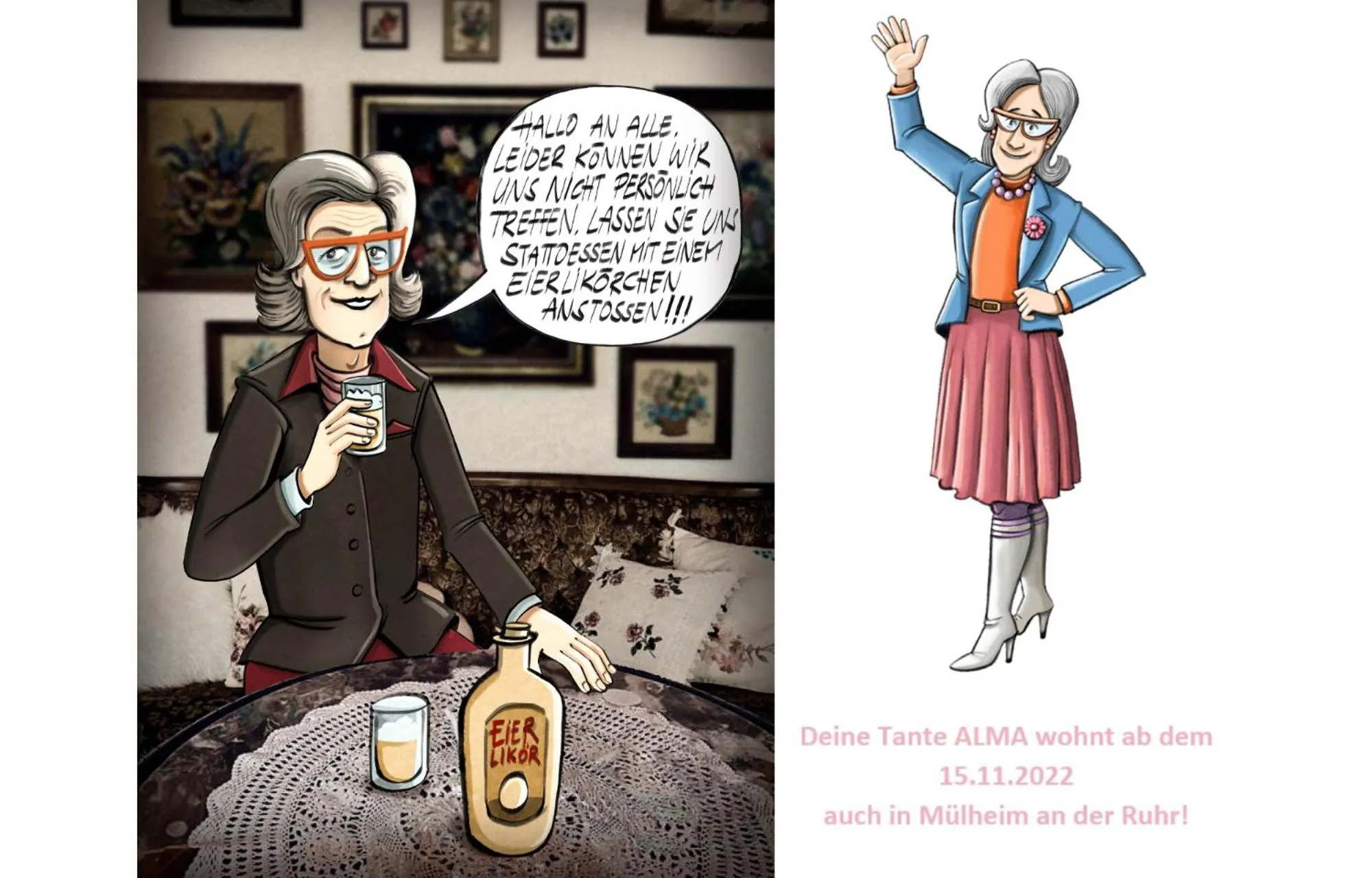 Logo/Certificate/Sign in Tante ALMA's Mülheimer Hotel