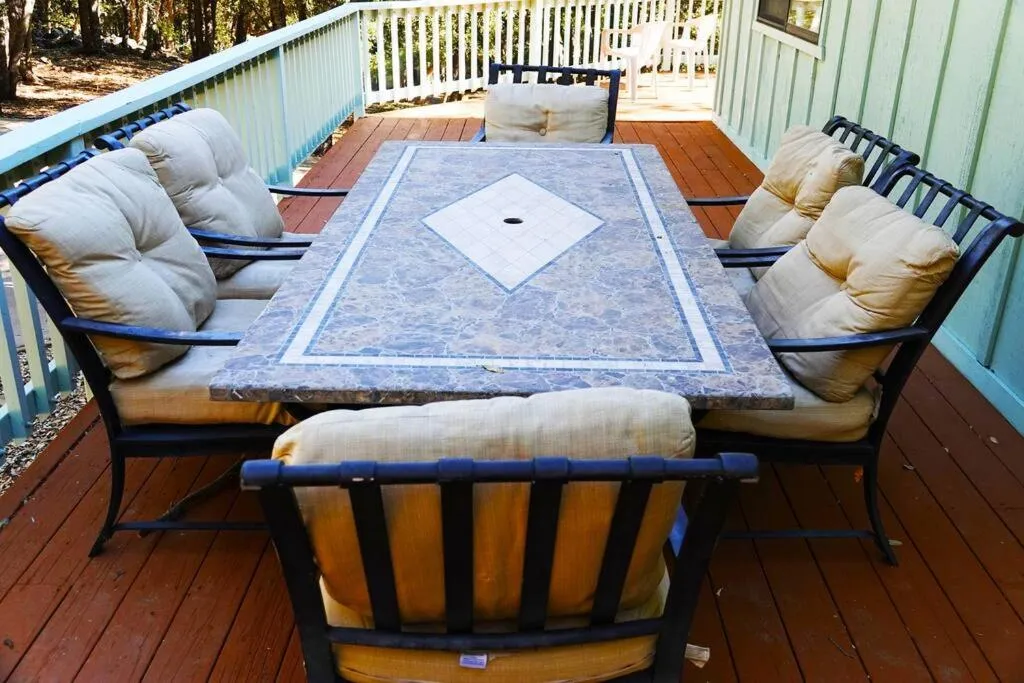 Patio in Pine Hills Cabin in Julian