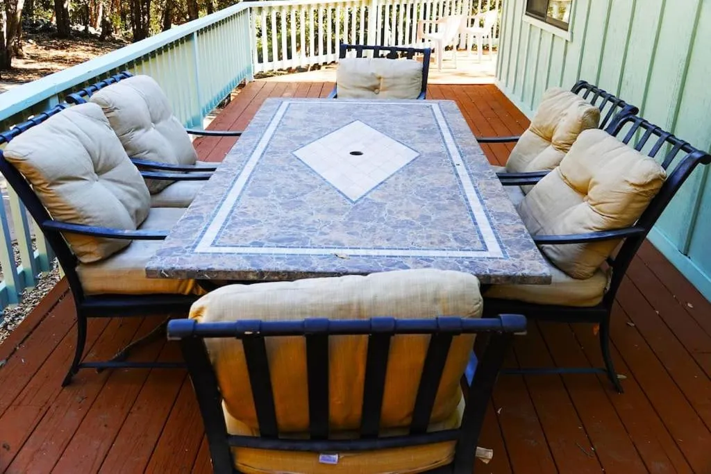 Patio in Pine Hills Cabin in Julian