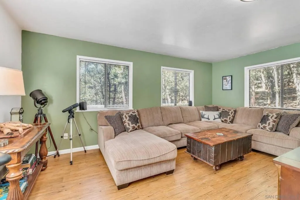 Seating area in Pine Hills Cabin in Julian